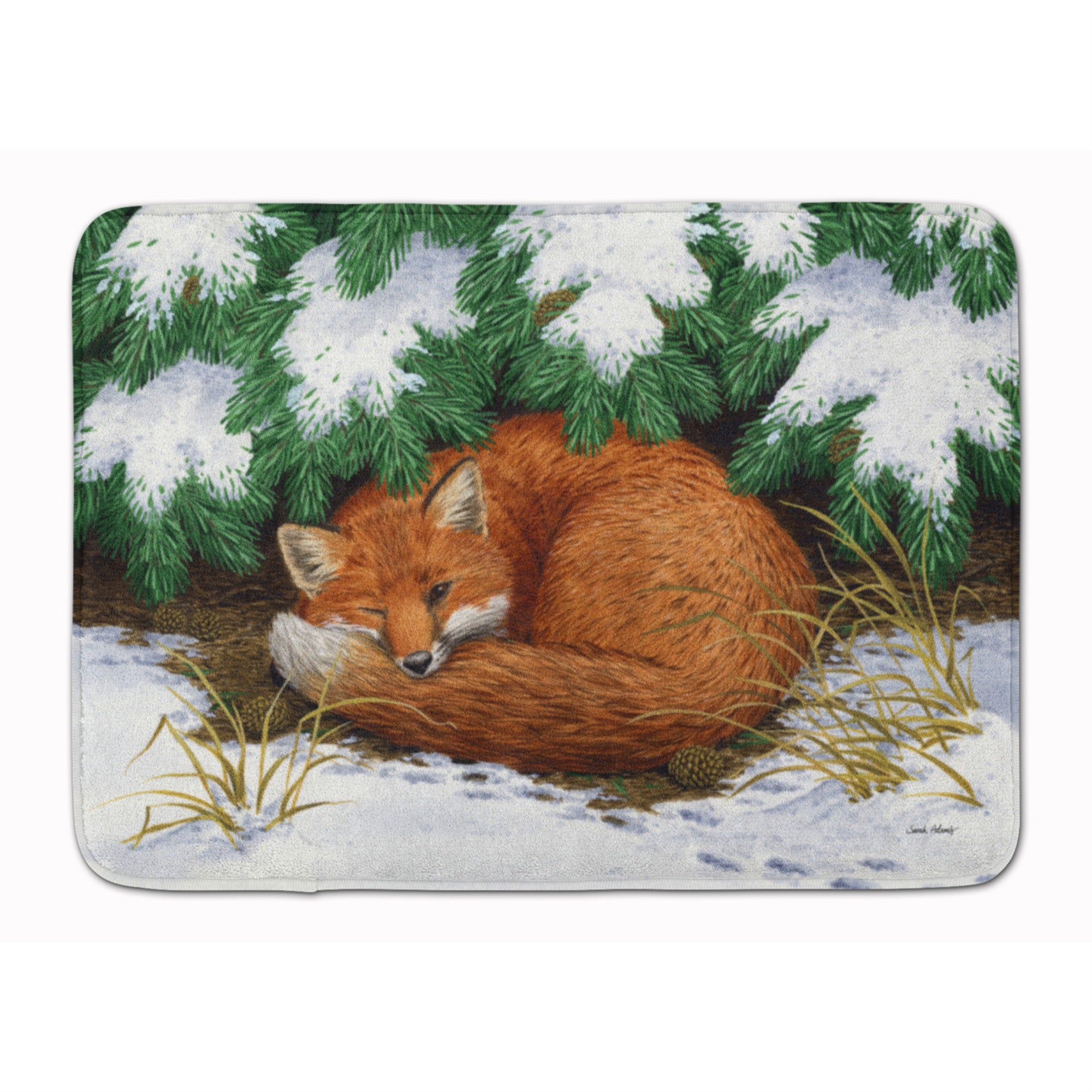 'Caroline'S Treasures Naptime Fox Floor Mat, 19'''' X 27'''', Multicolor''