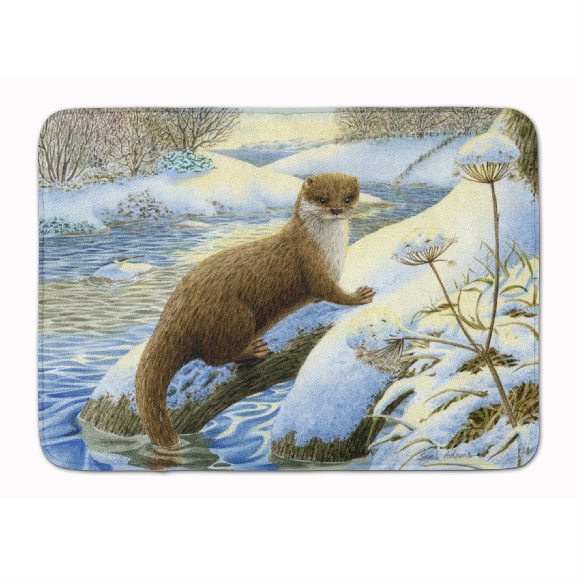 'Caroline'S Treasures Winter Otter Floor Mat, 19'''' X 27'''', Multicolor''