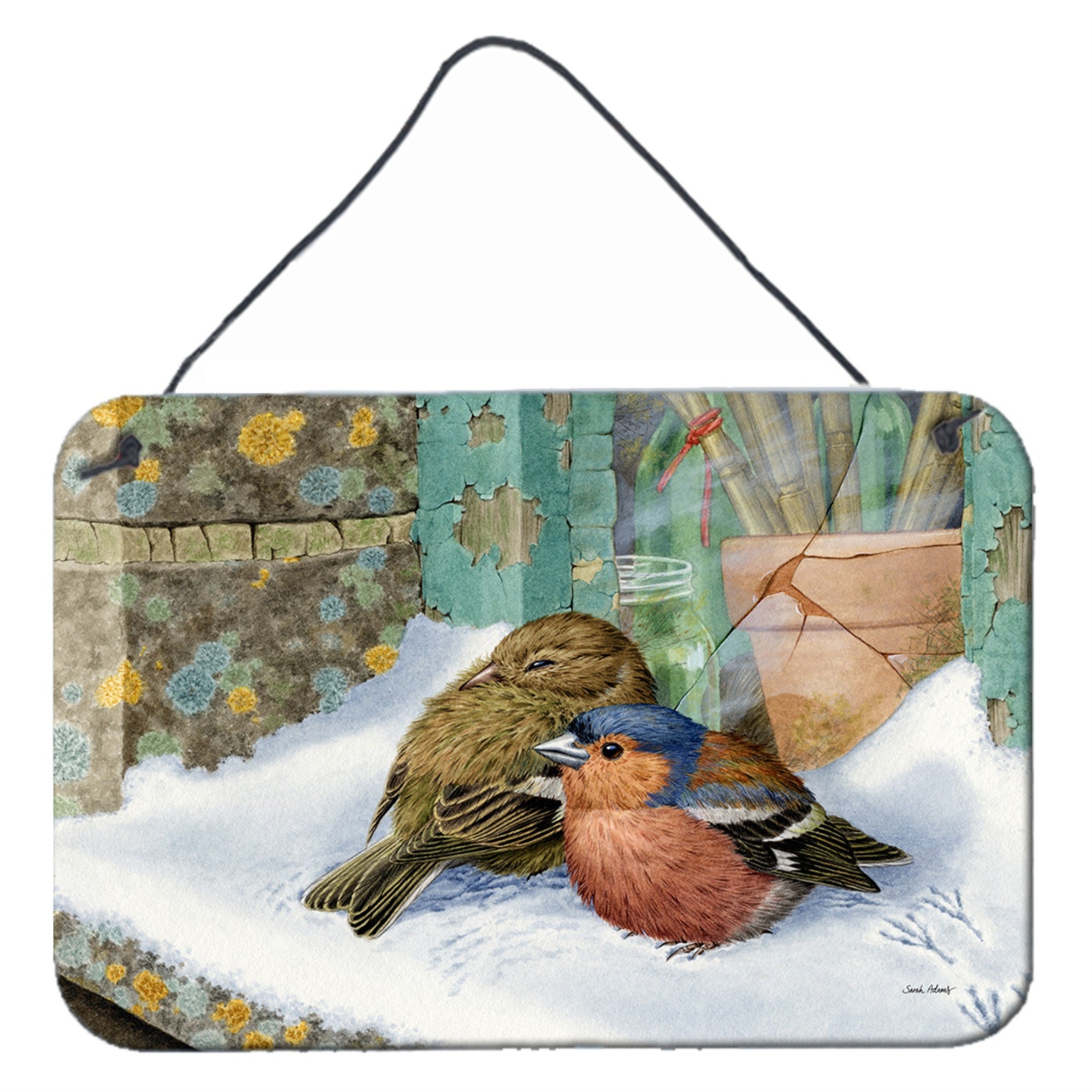 'Caroline'S Treasures Chaffinches Wall Or Door Hanging Prints Asa2194Ds812, 8Hx12W, Multicolor''