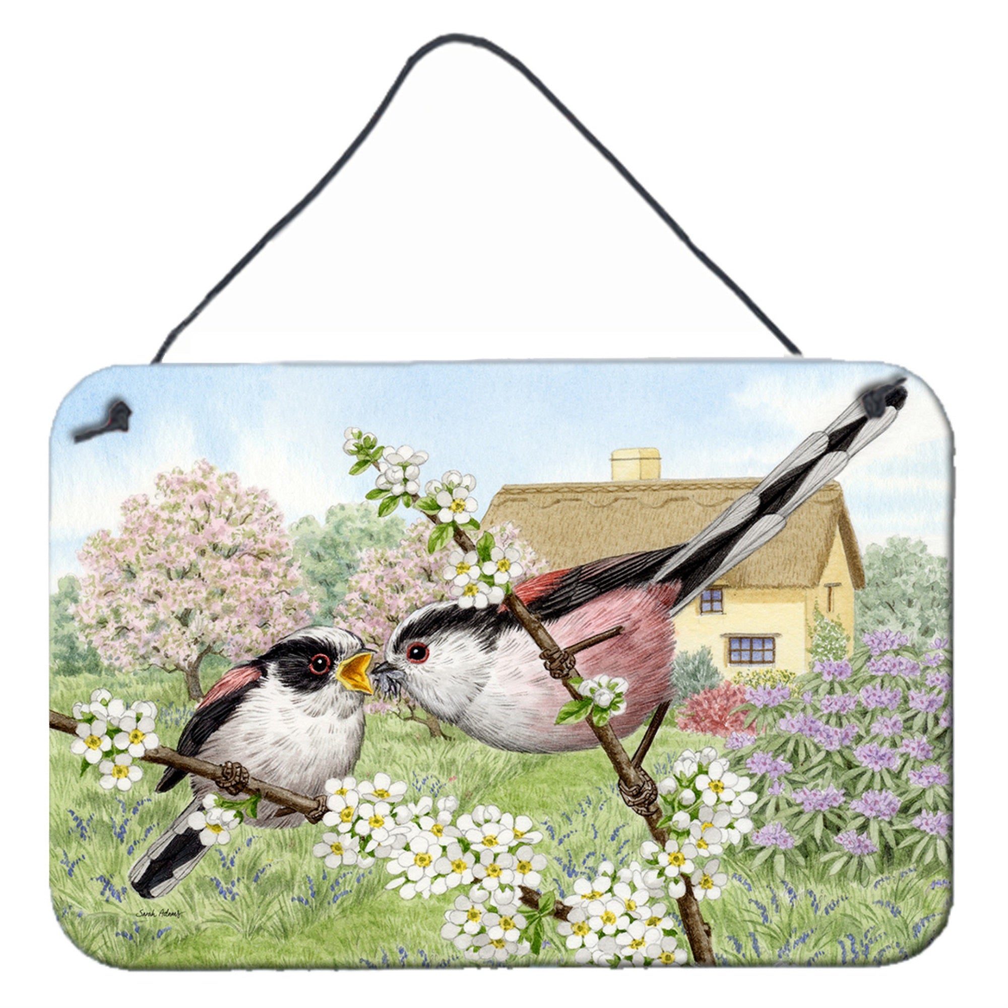 'Caroline'S Treasures Long Tailed Tits Wall Or Door Hanging Prints Asa2200Ds812, 8Hx12W, Multicolor''
