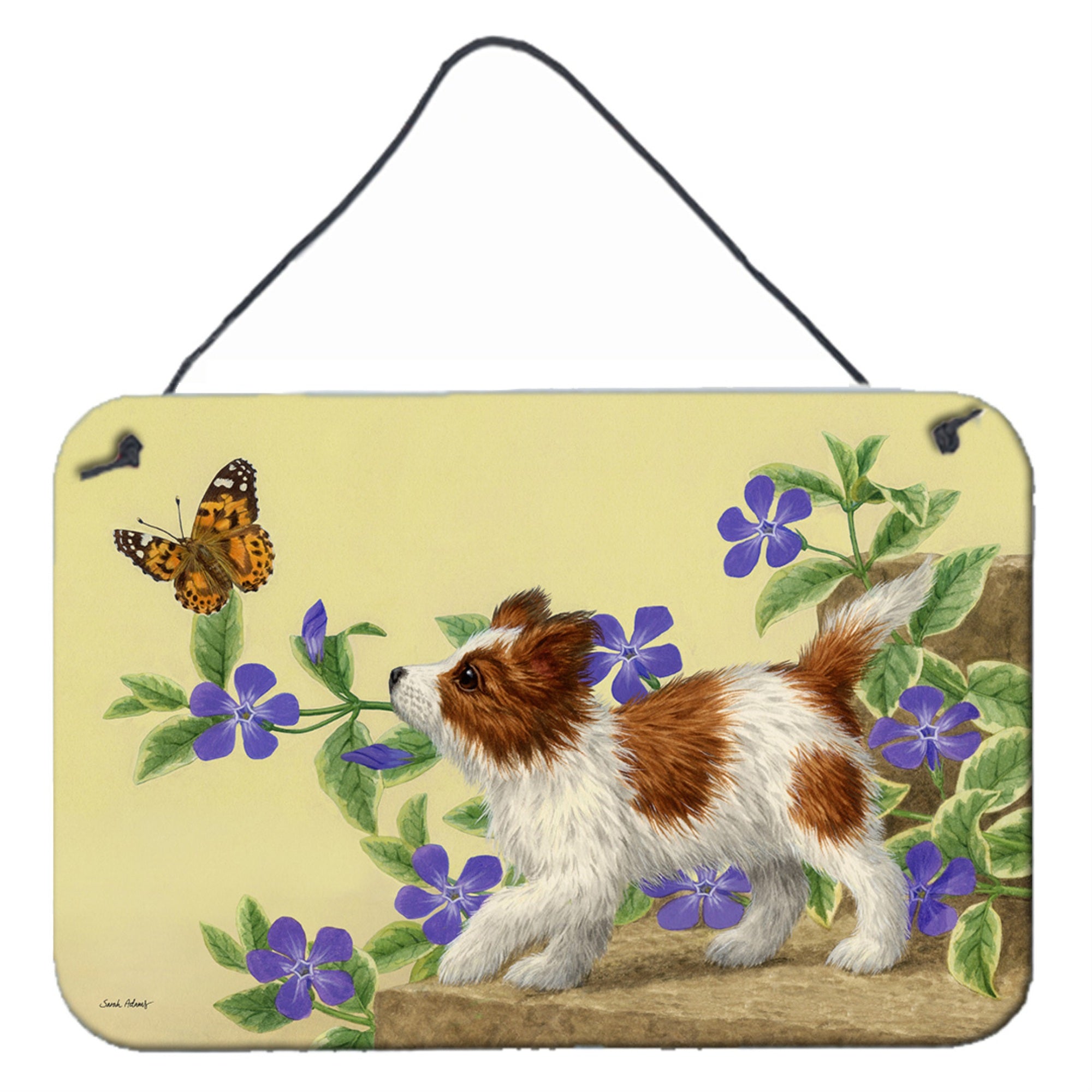 'Caroline'S Treasures Papillon Pup Wall Or Door Hanging Prints Asa2204Ds812, 8Hx12W, Multicolor''