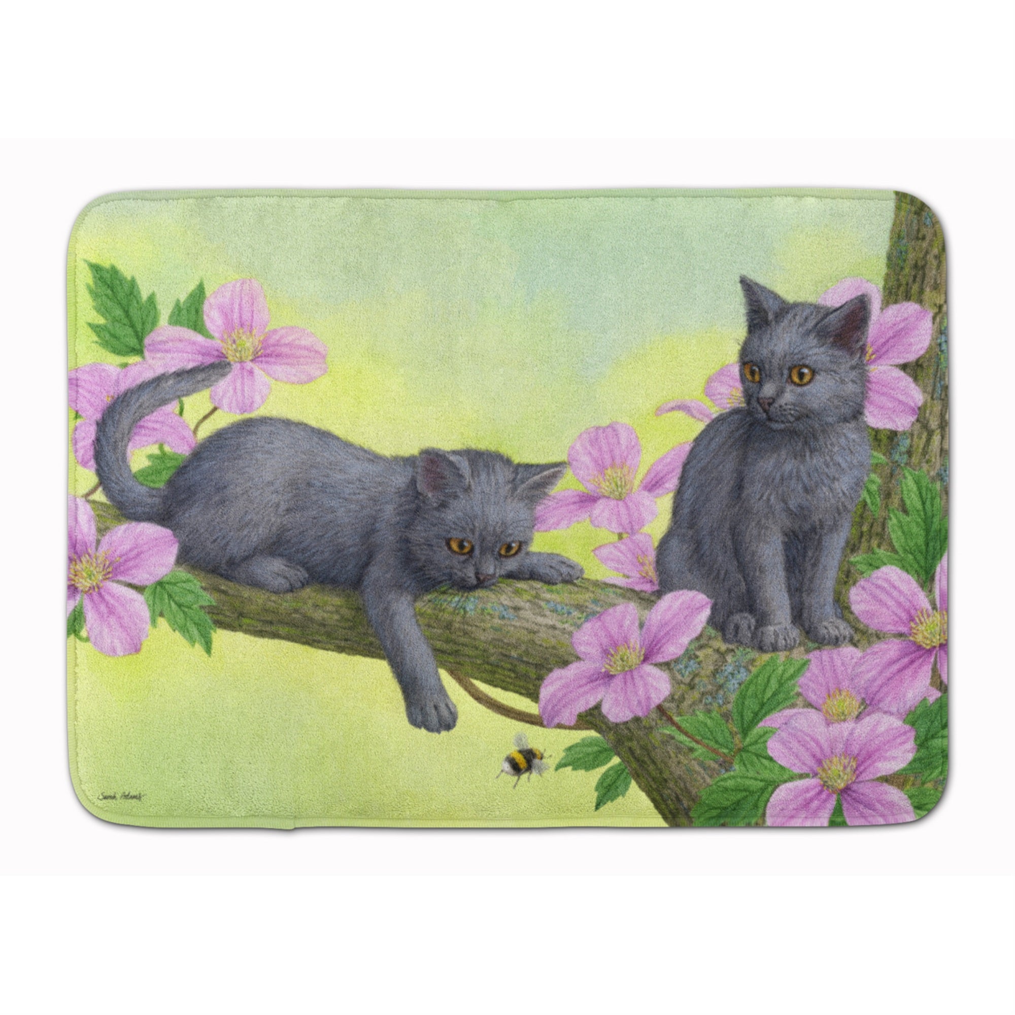 'Caroline'S Treasures Chartruex Kittens Floor Mat, 19'''' X 27'''', Multicolor''