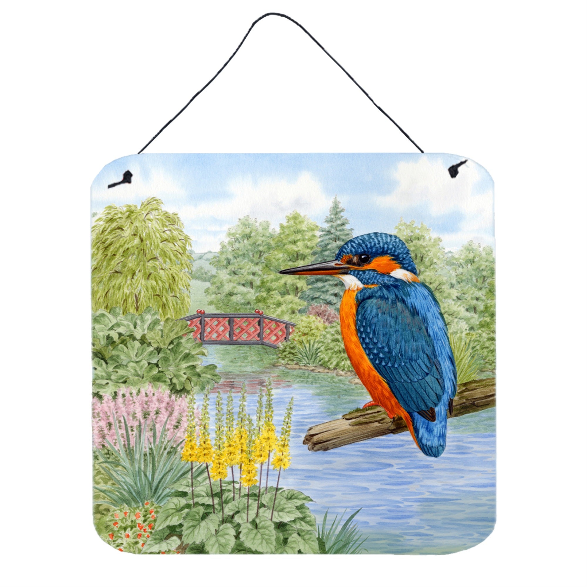 'Caroline'S Treasures Kingfisher By Sarah Adams Wall Or Door Hanging Prints Asad0692Ds66, 6Hx6W, Multicolor''