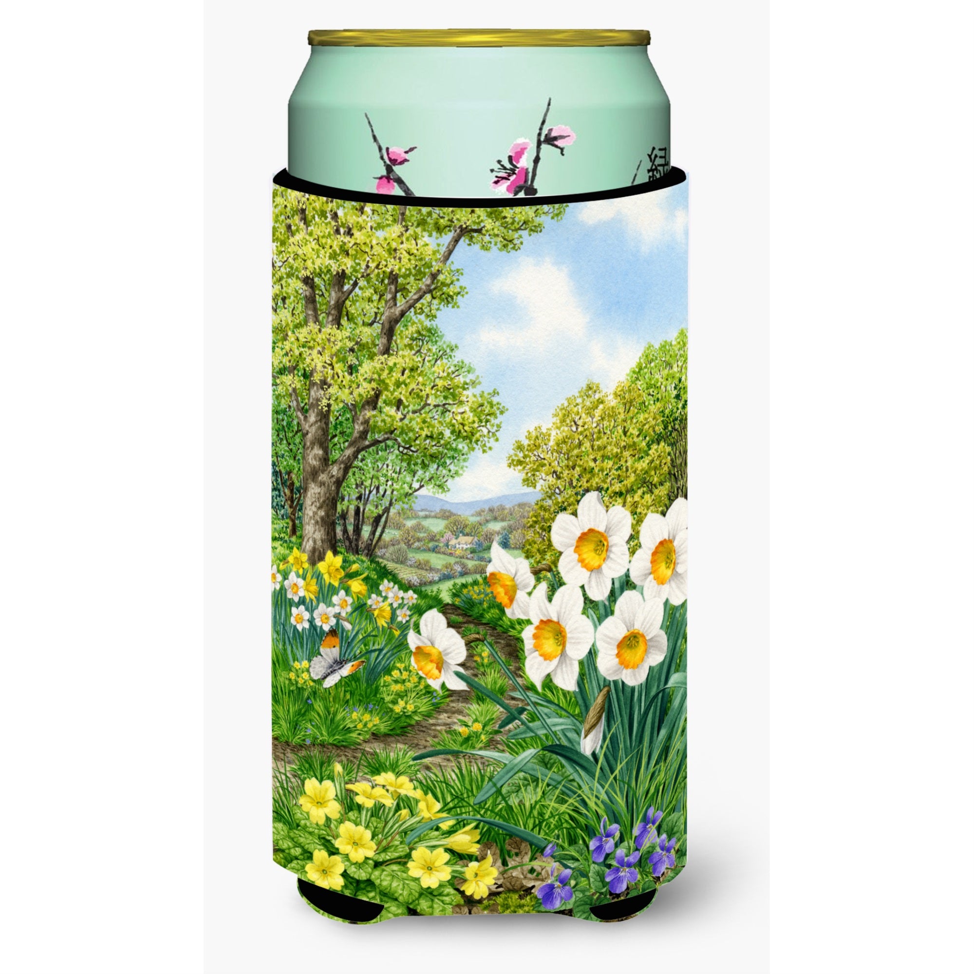'Caroline'S Treasures Spring Flowers By Sarah Adams Tall Boy Koozie Hugger, Multicolor''