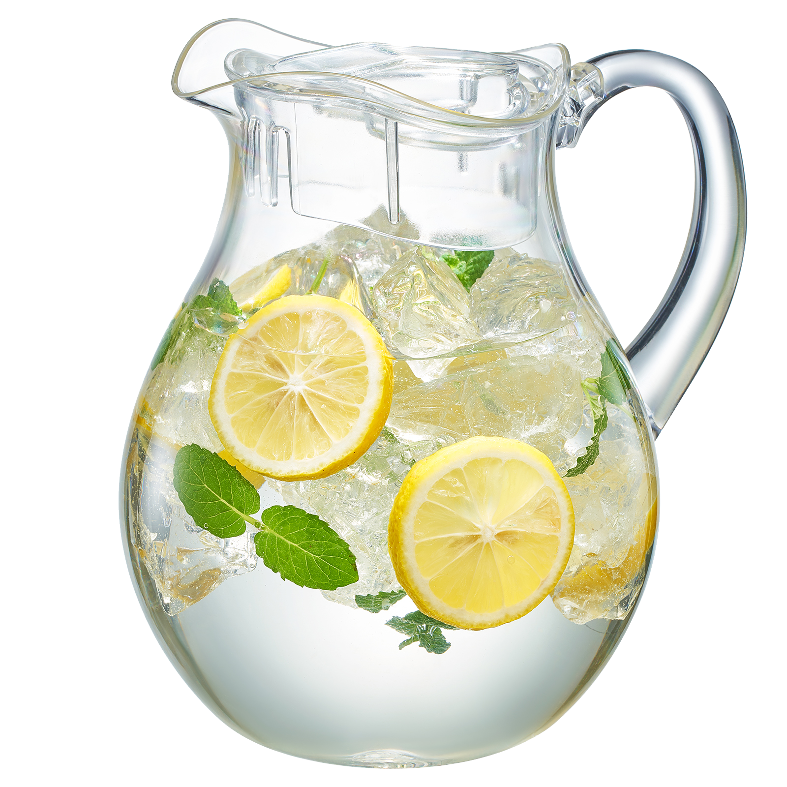 Acrylic Pitcher With Lid – 2 Liter Large Plastic Water Jug for Fridge