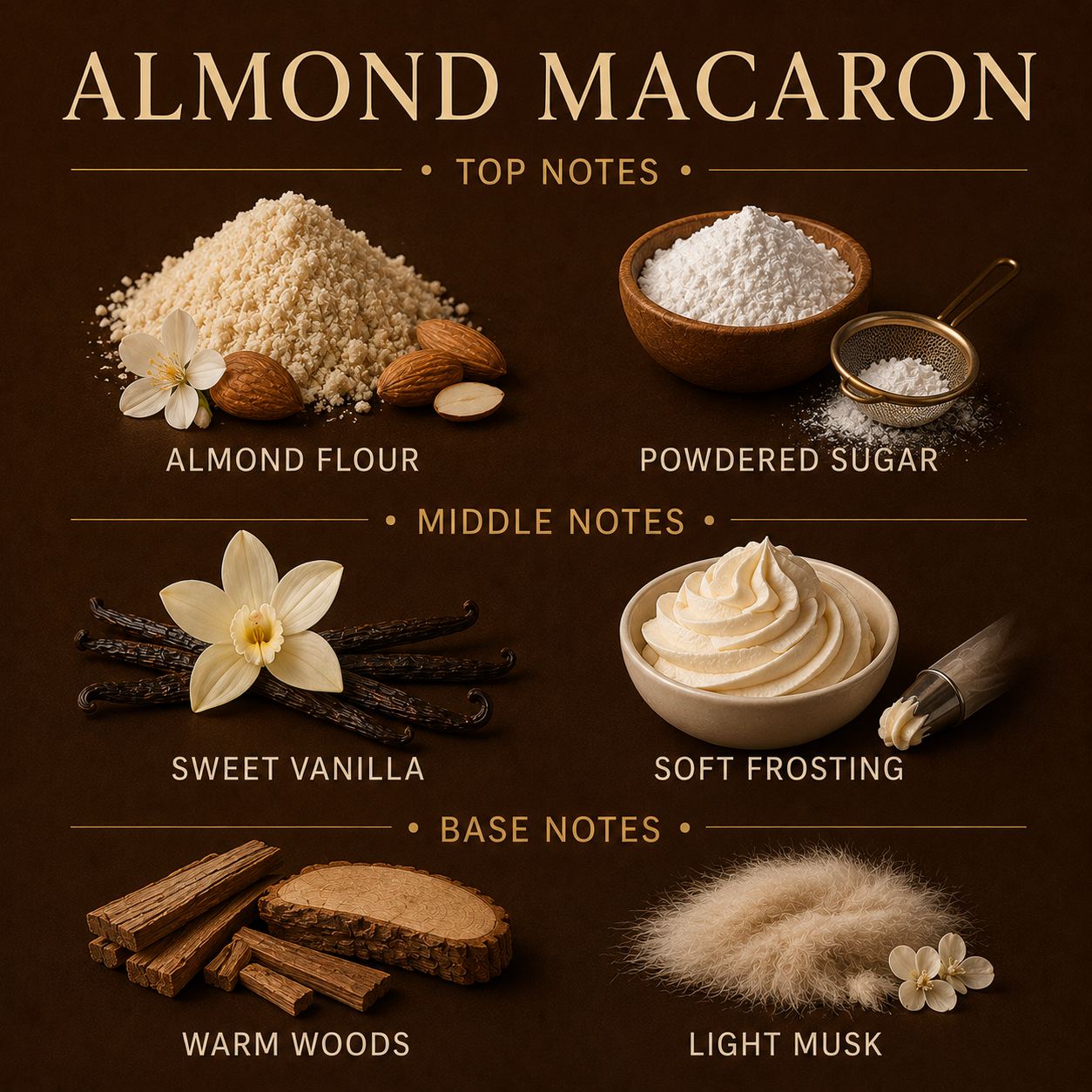Almond Macaron Mini Candle