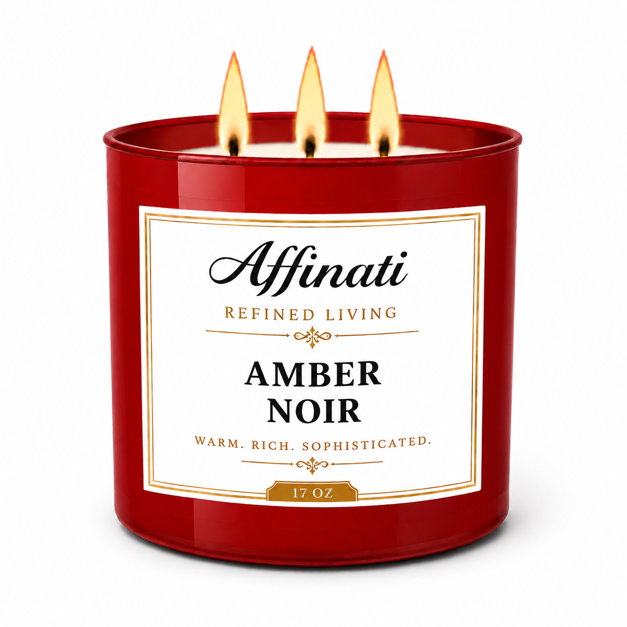 Amber Noir 3-Wick Candle
