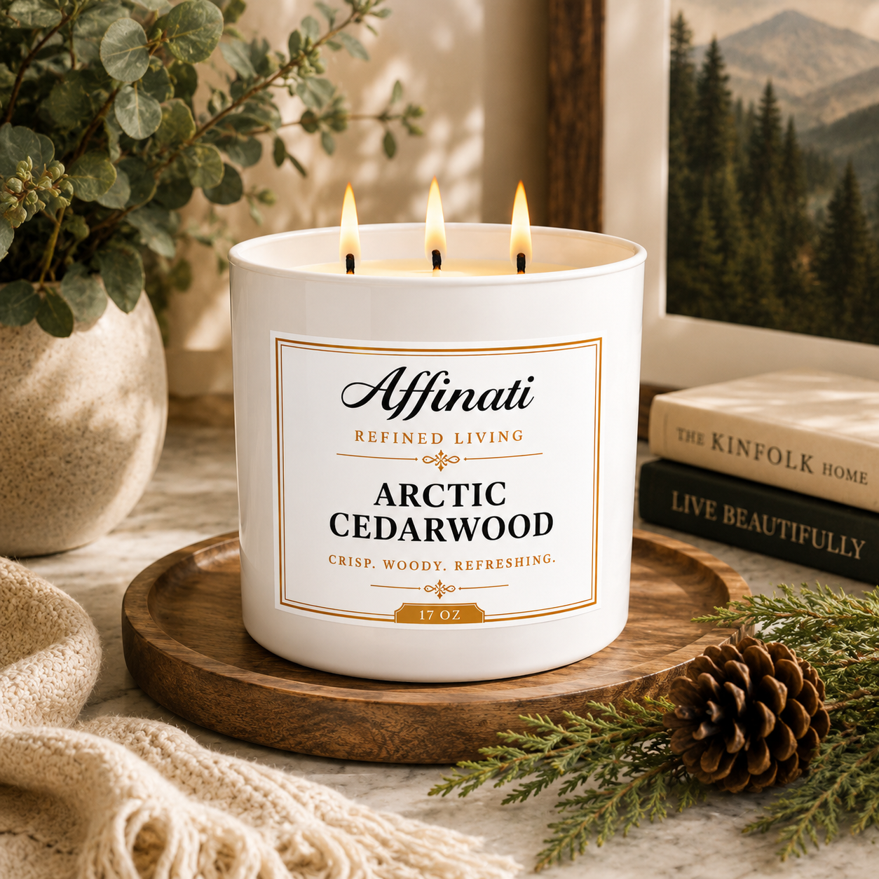 Arctic Cedarwood 3-Wick Candle