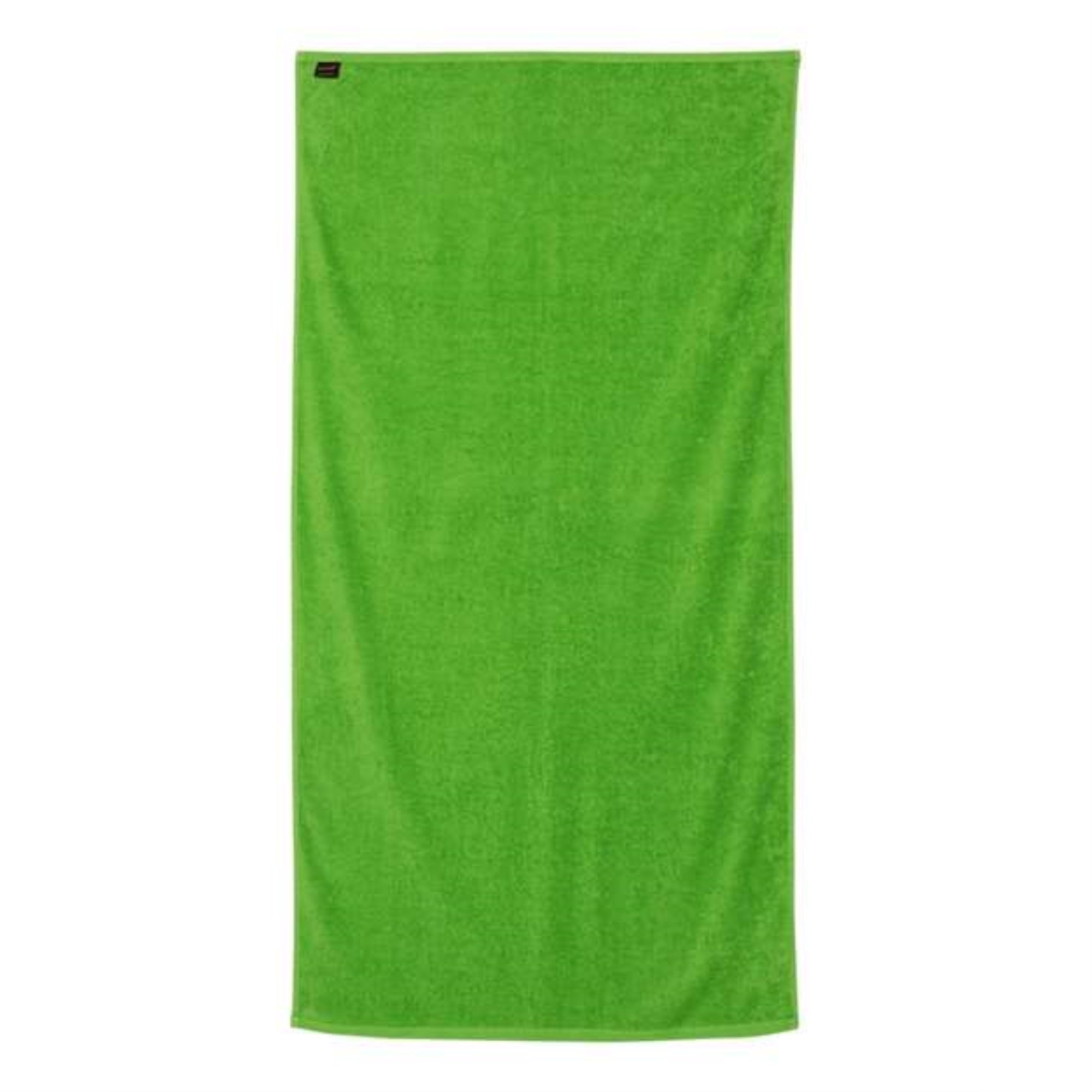 Q-Tees Velour Beach Towel - Lime, One Size