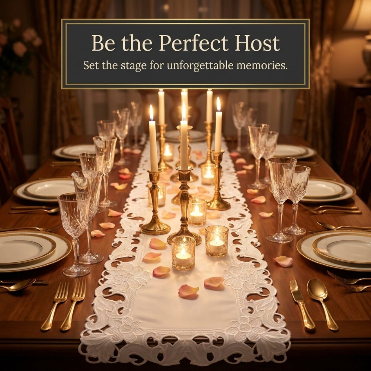 White Table Runner – European Embroidery Rustic Dining Table Decor 14x108 Inch
