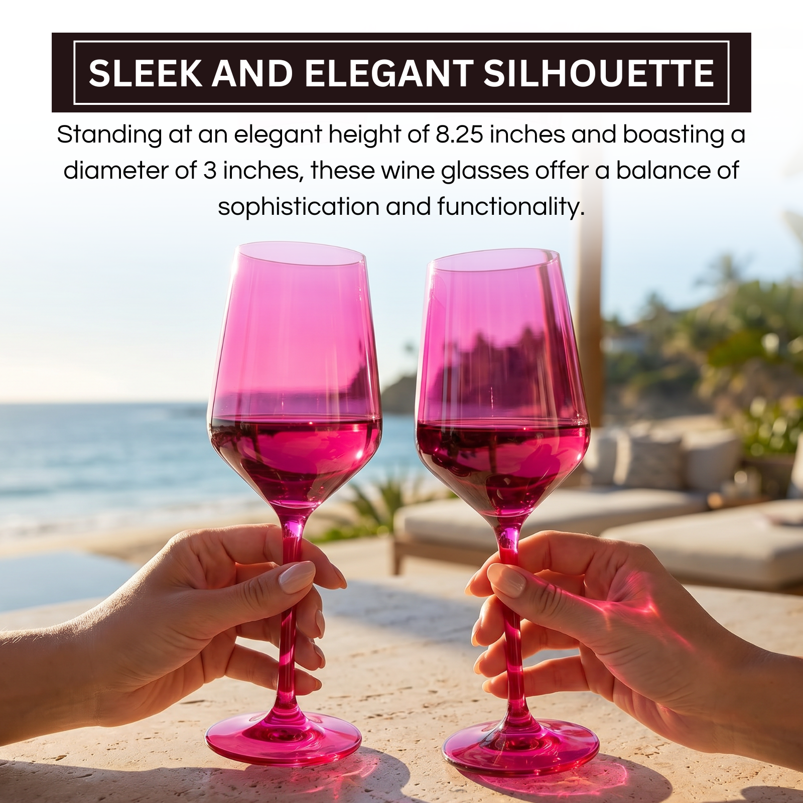 Chica Stemmed Wine Glassware, Set of 2