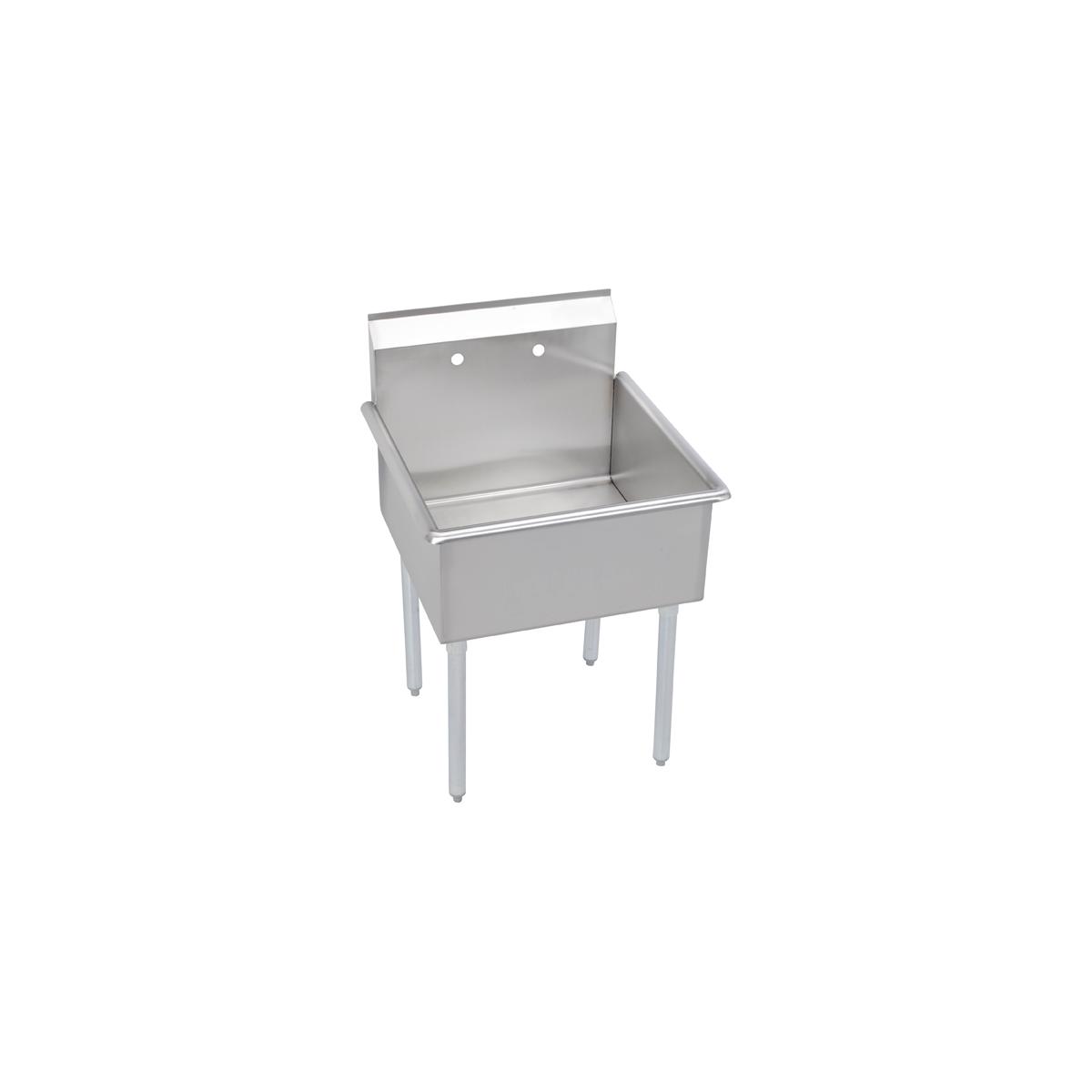 Elkay Utility Utility Sink, 1-Compartment 12'' Deep Bowl, No Drainboards, 21 (L) X 21.5 (W) X 42.75 (H) Over All