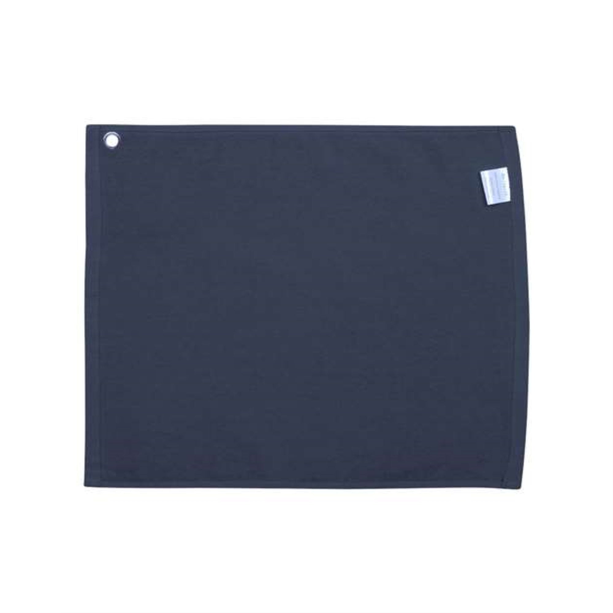 Carmel Towel Company Velour Hemmed Towel with Grommet & Hook - Navy  One Size