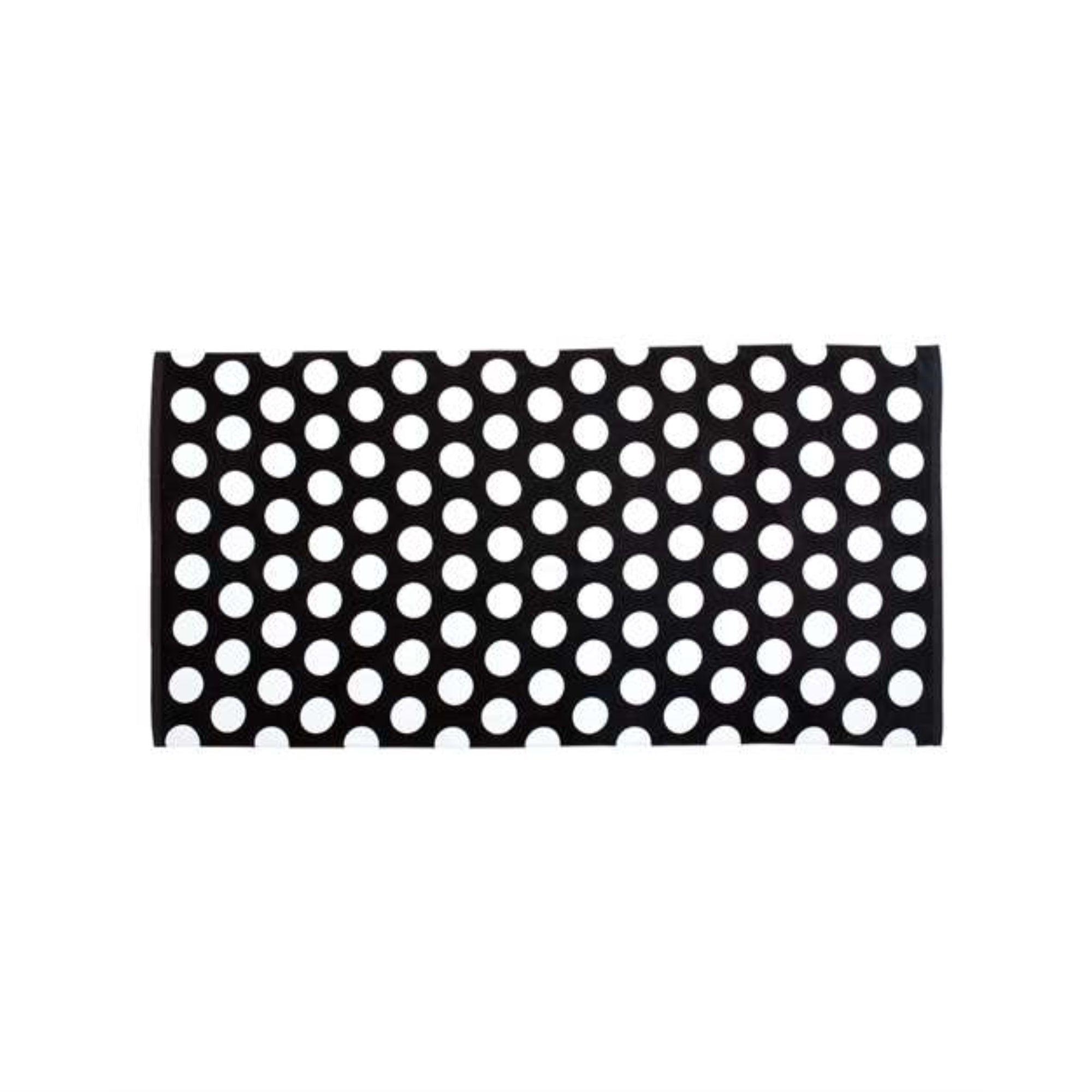 Carmel Towel Company Polka Dot Velour Beach Towel - Black, One Size