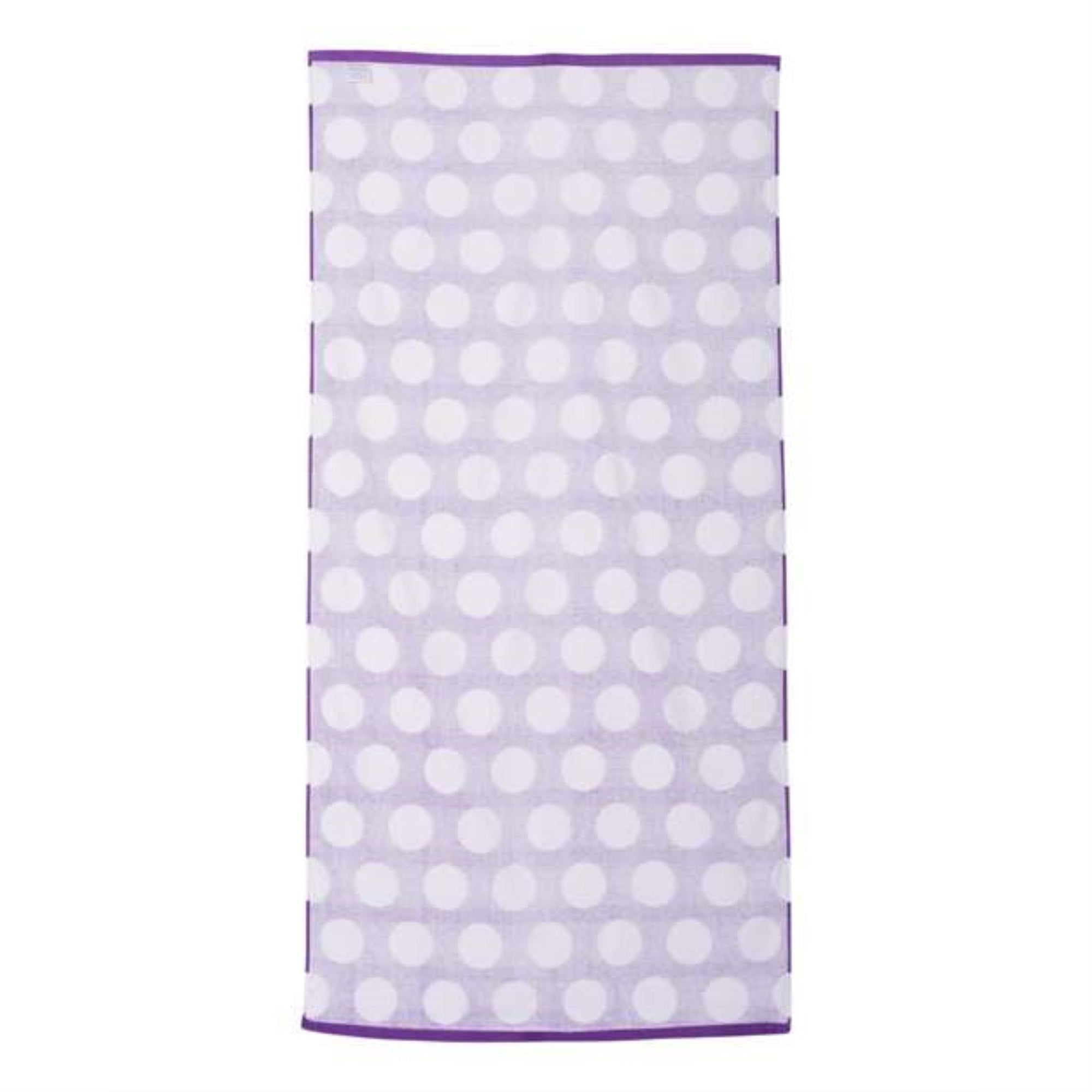 Carmel Towel Company Polka Dot Velour Beach Towel - Purple, One Size