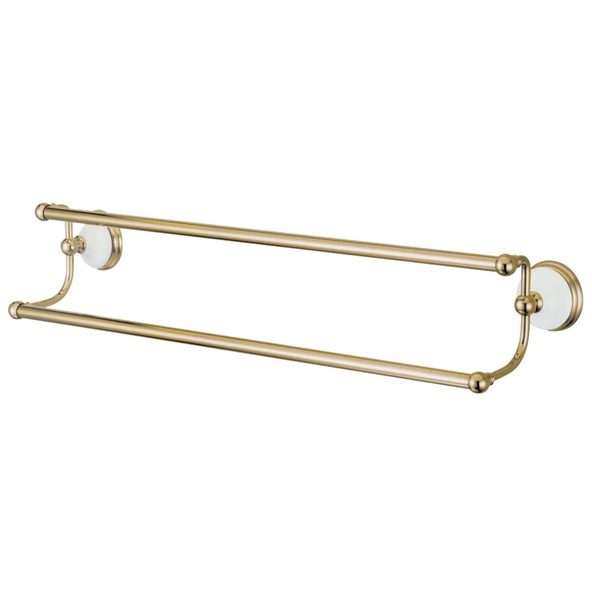 Kingston Brass Ba1113Pb Victorian 24'' Dual Towel Bar, Polished Brass