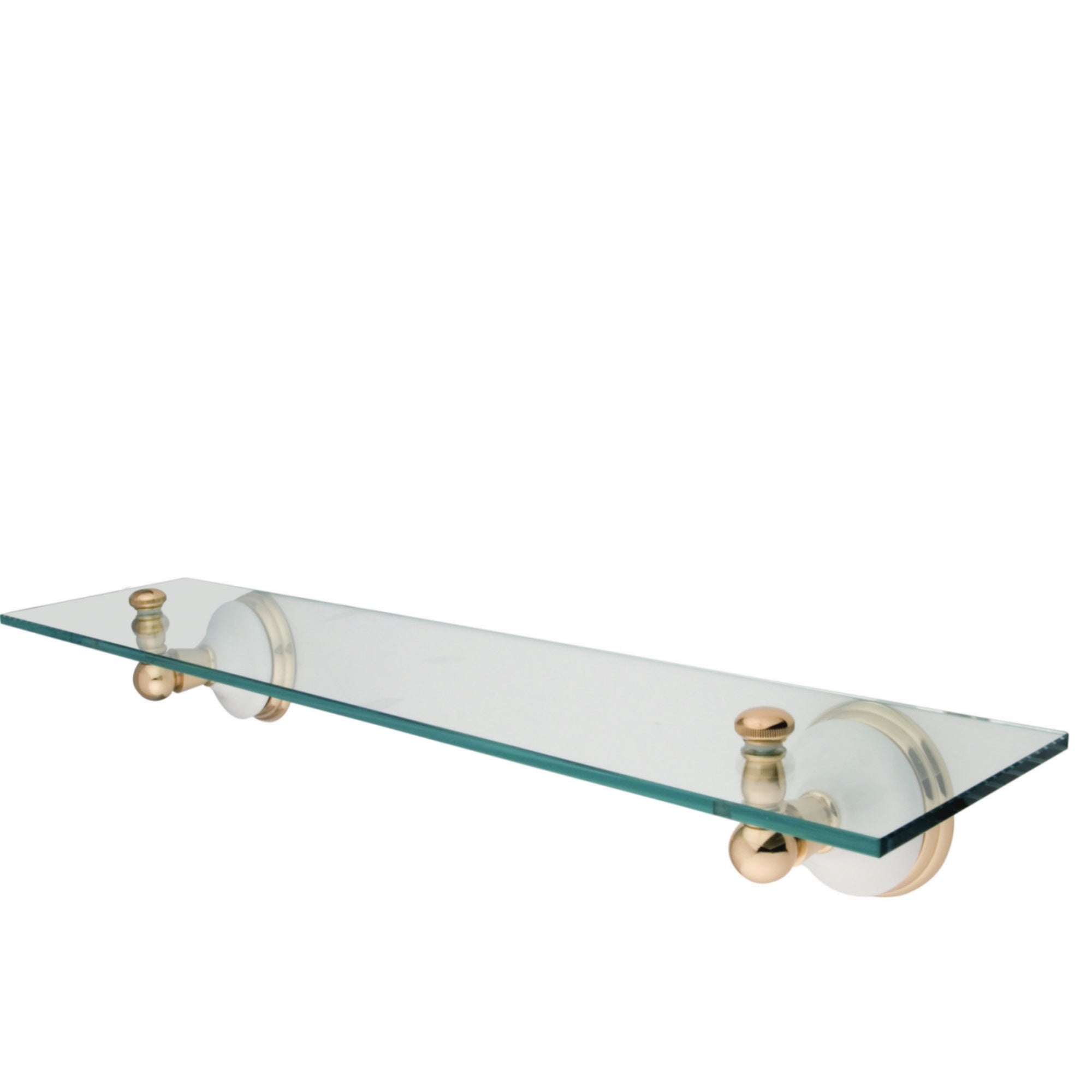 Kingston Brass Ba1119Pb Victorian Cosmetic Glass Shelf, Polished Brass