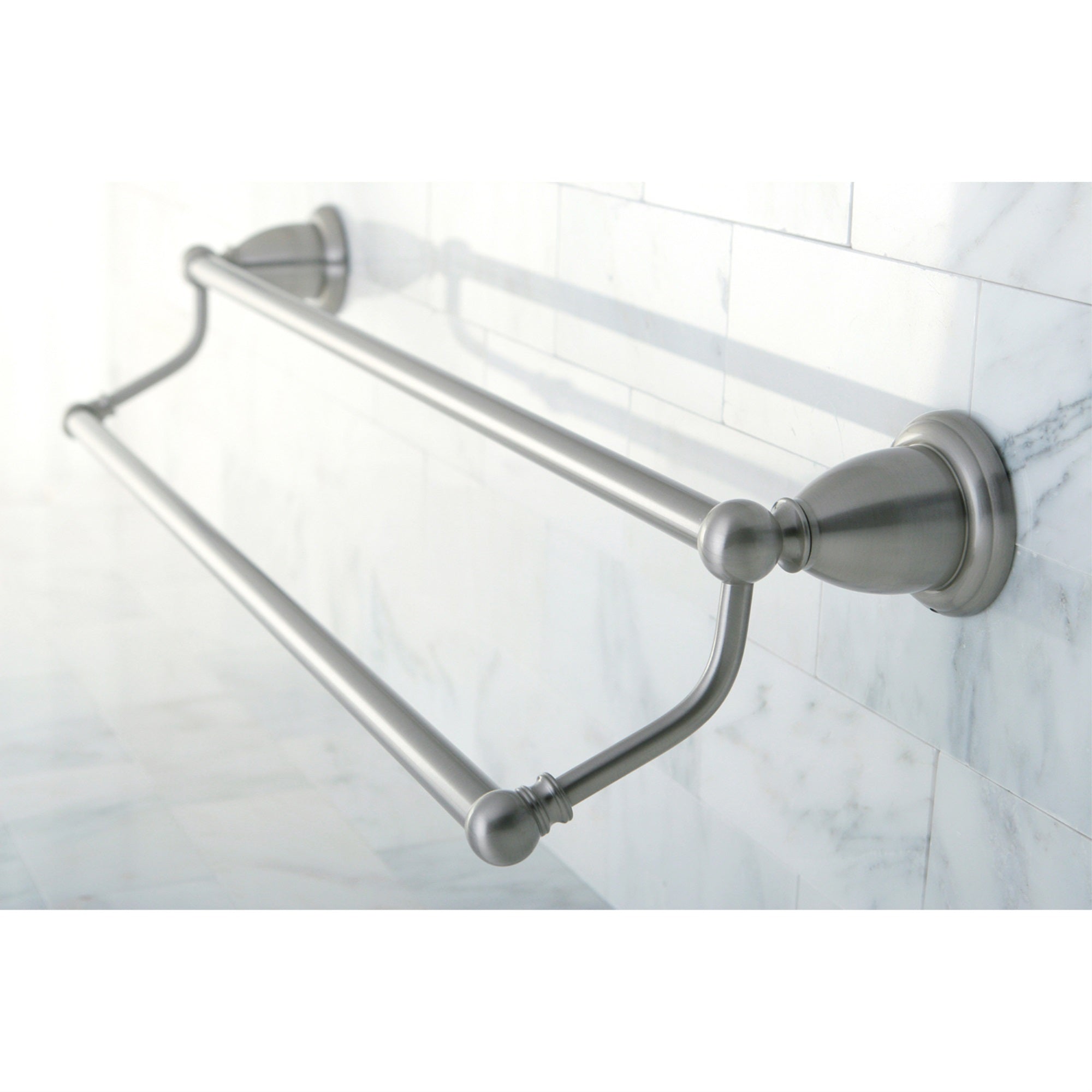 Kingston Brass BA1753SN Heritage 24'' Dual Towel Bar  Brushed Nickel