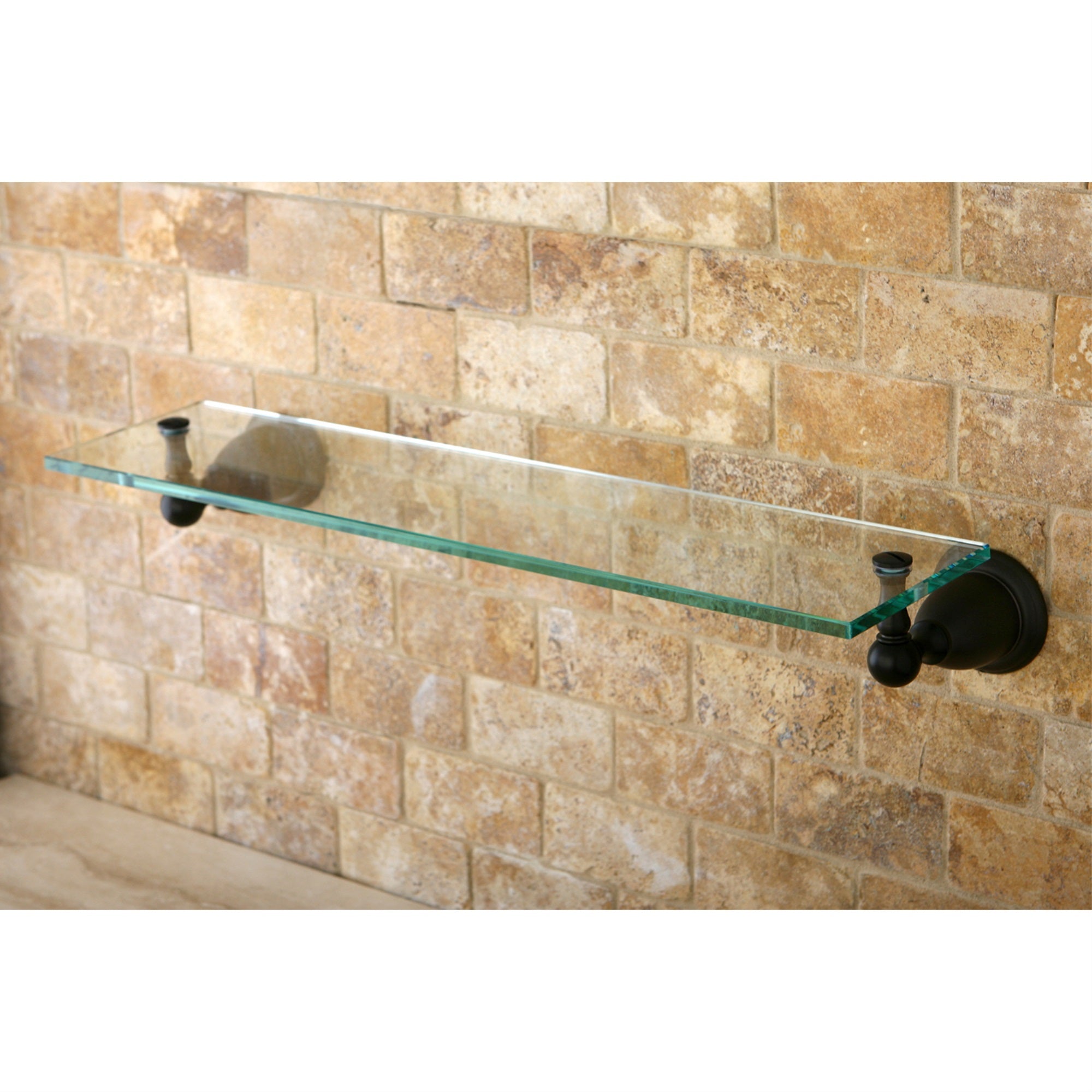 Kingston Brass BA1759ORB Heritage Cosmetic Glass Shelf  Oil Rubbed Bronze