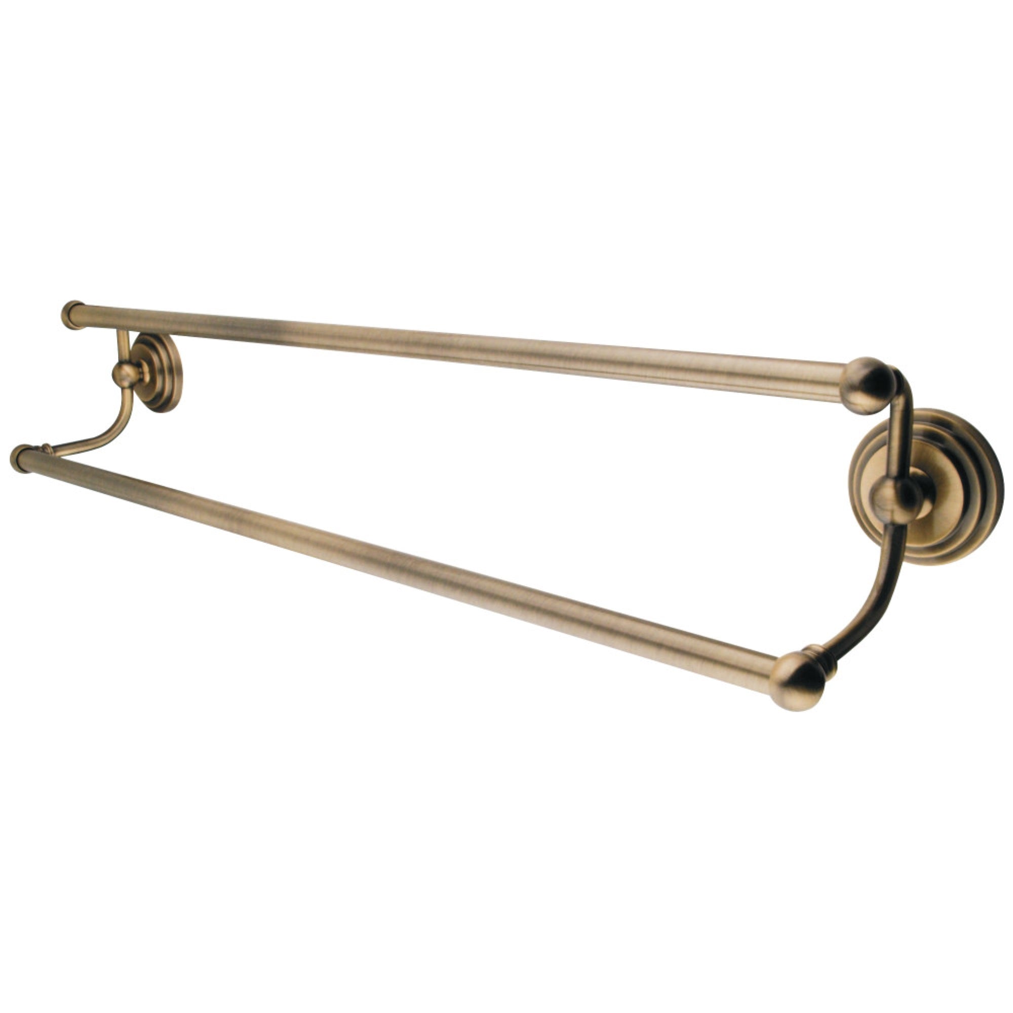 Kingston Brass Ba271318Ab 18-Inch Dual Towel Bar, Antique Brass