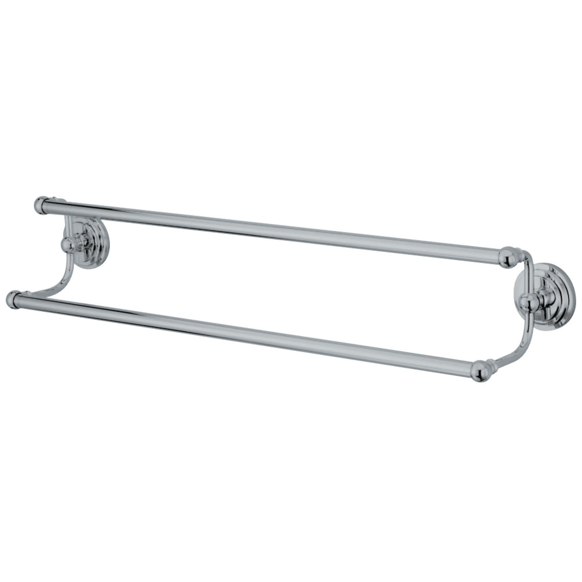 Kingston Brass Ba271318C Milano 18'' Dual Towel Bar, Polished Chrome