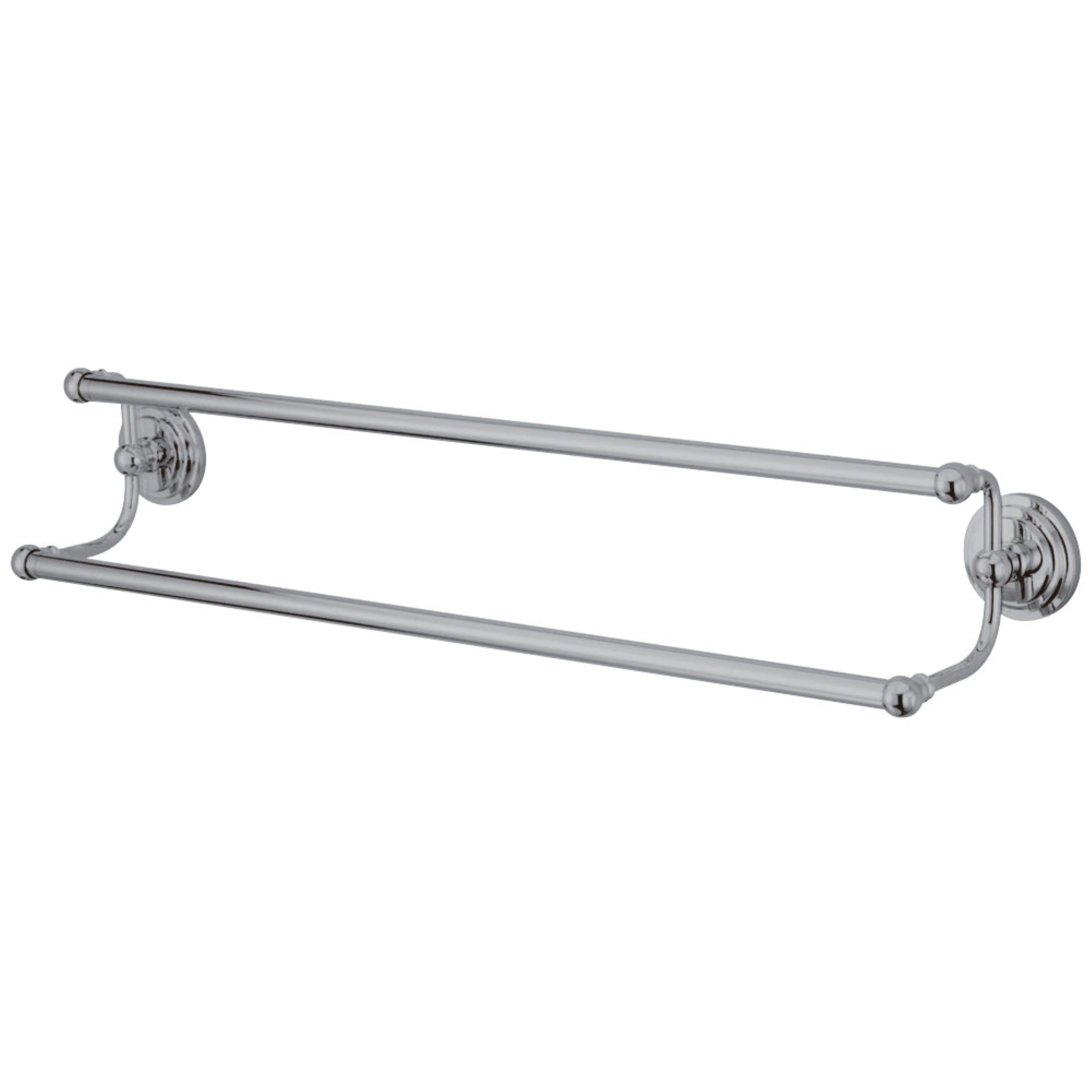 Kingston Brass Ba2713C Milano 24'' Dual Towel Bar, Polished Chrome