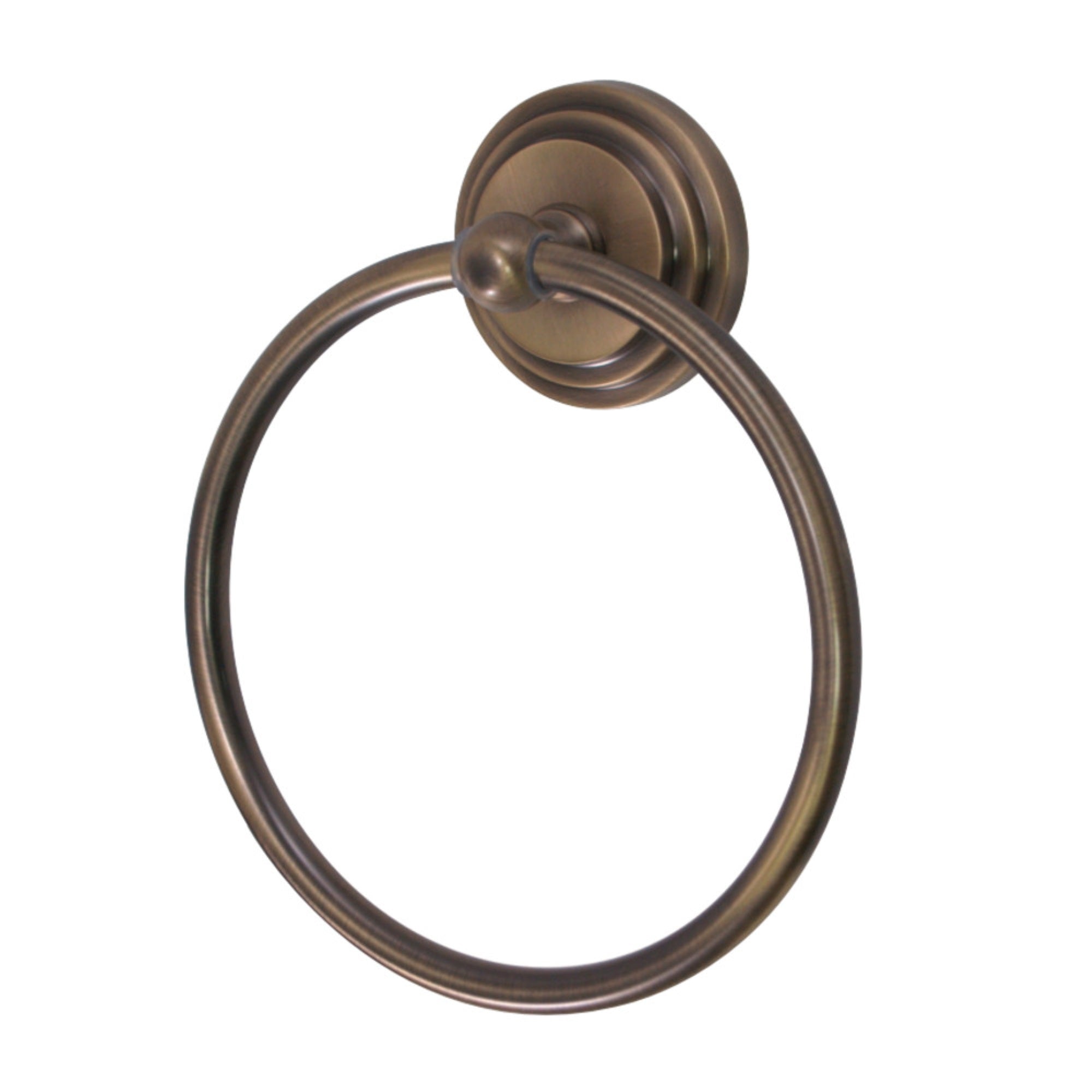 Kingston Brass Ba2714Ab Milano Towel Ring, Antique Brass