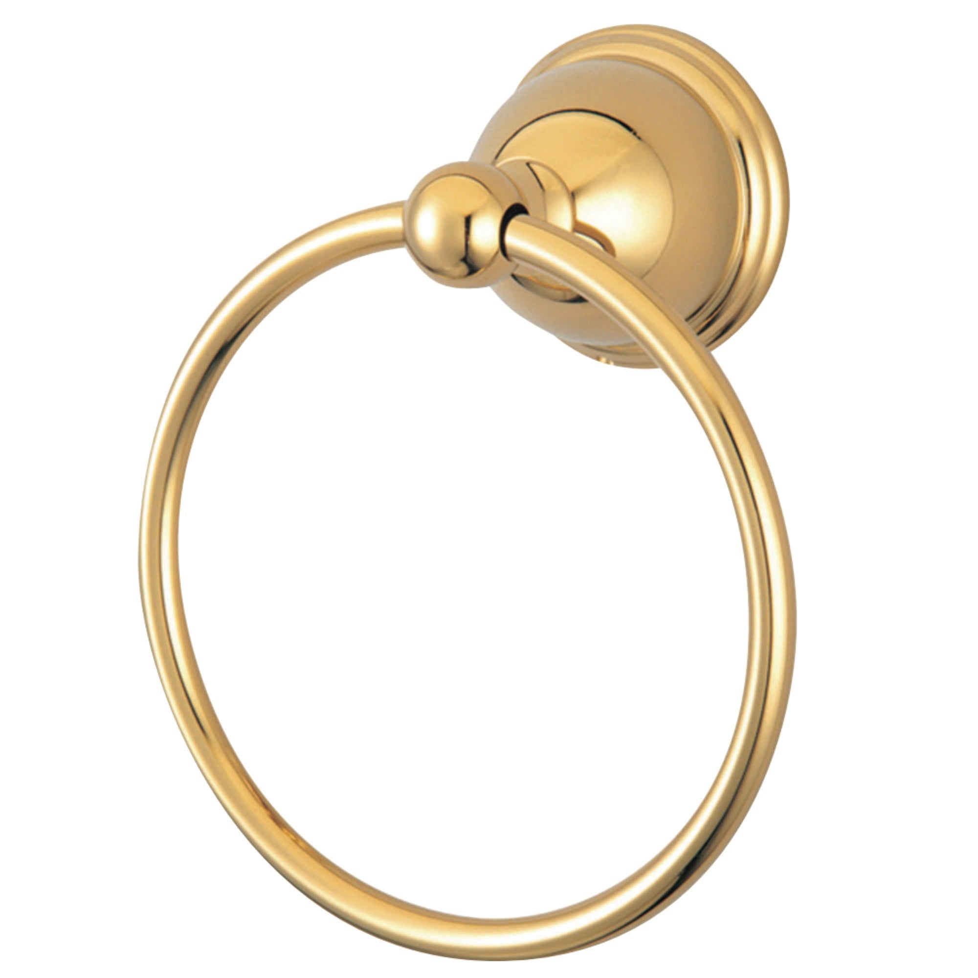 Kingston Brass Ba3964Pb Restoration 6'' Towel Ring, Polished Brass