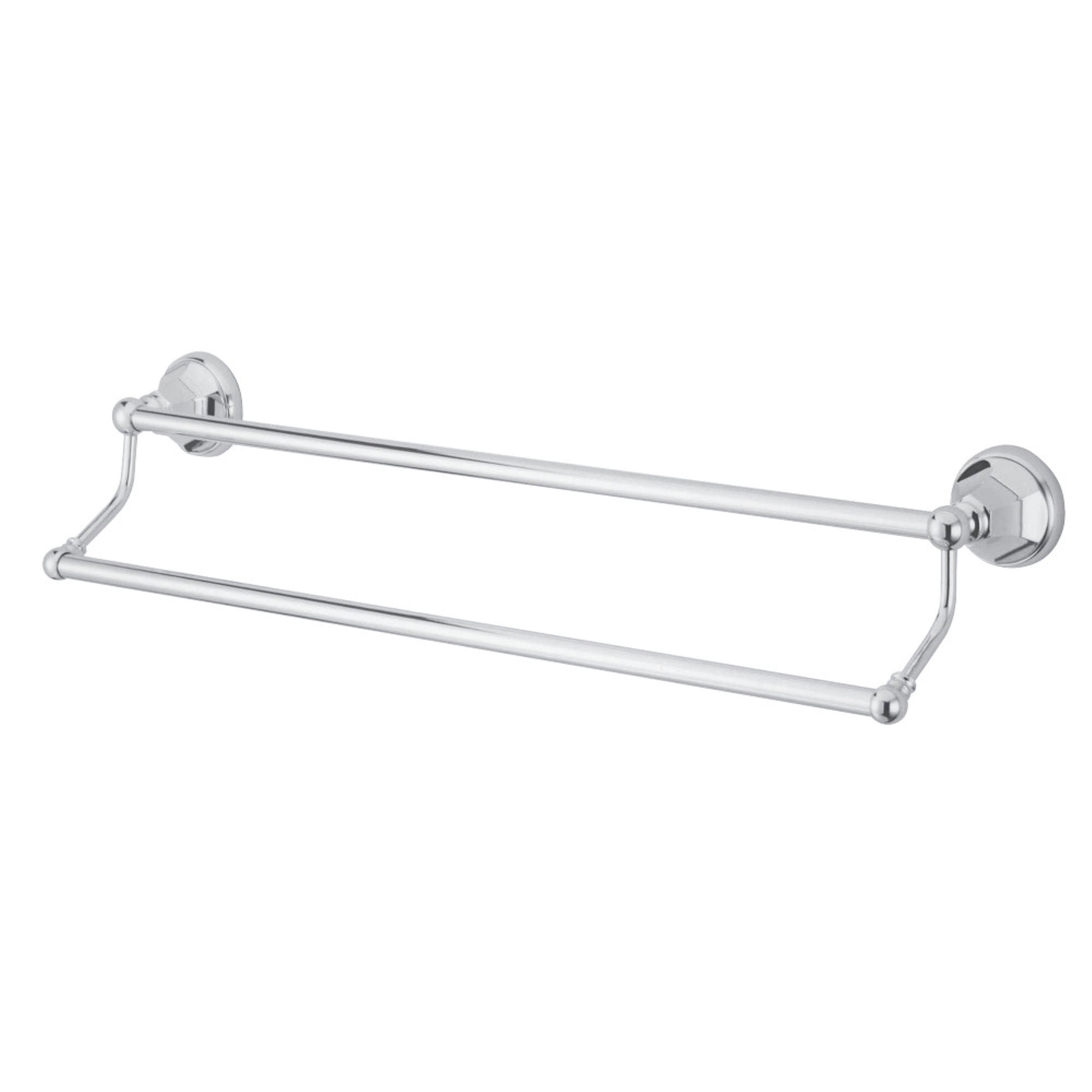 Kingston Brass Ba4813C Metropolitan 24-Inch Dual Towel Bar, Polished Chrome