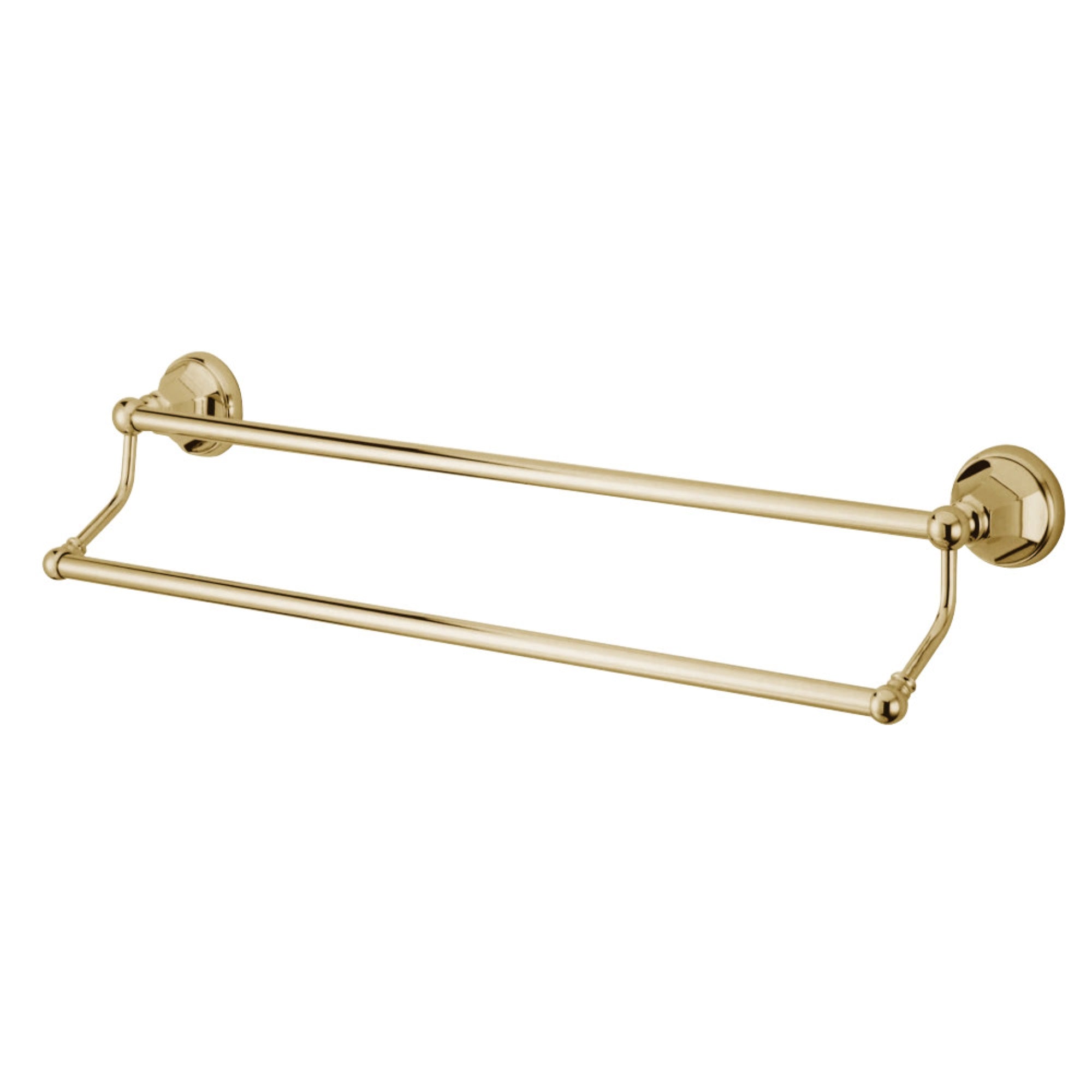Kingston Brass Ba4813Pb Metropolitan 24-Inch Dual Towel Bar, Polished Brass