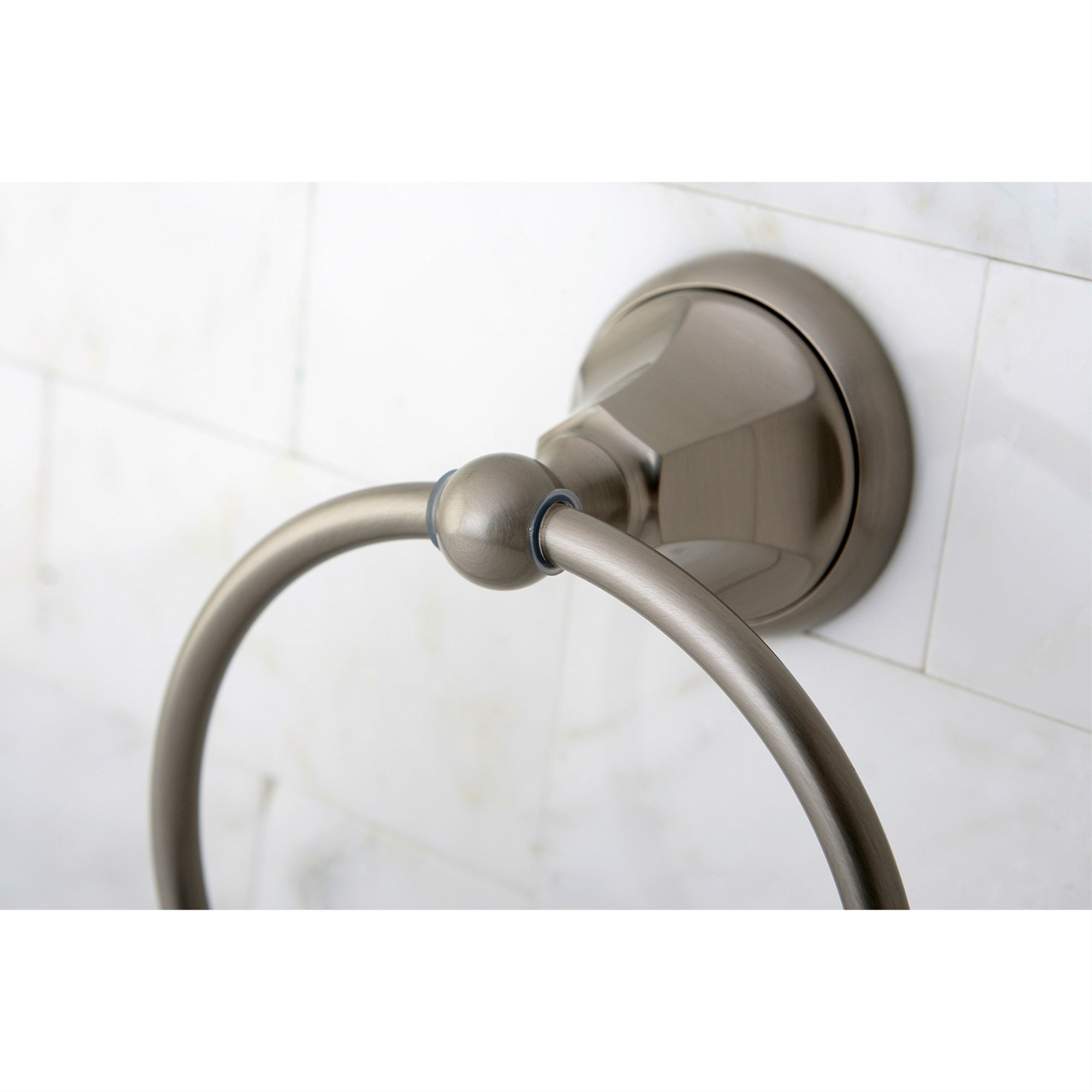 Kingston Brass BA4814SN Metropolitan 6-Inch Towel Ring  Brushed Nickel