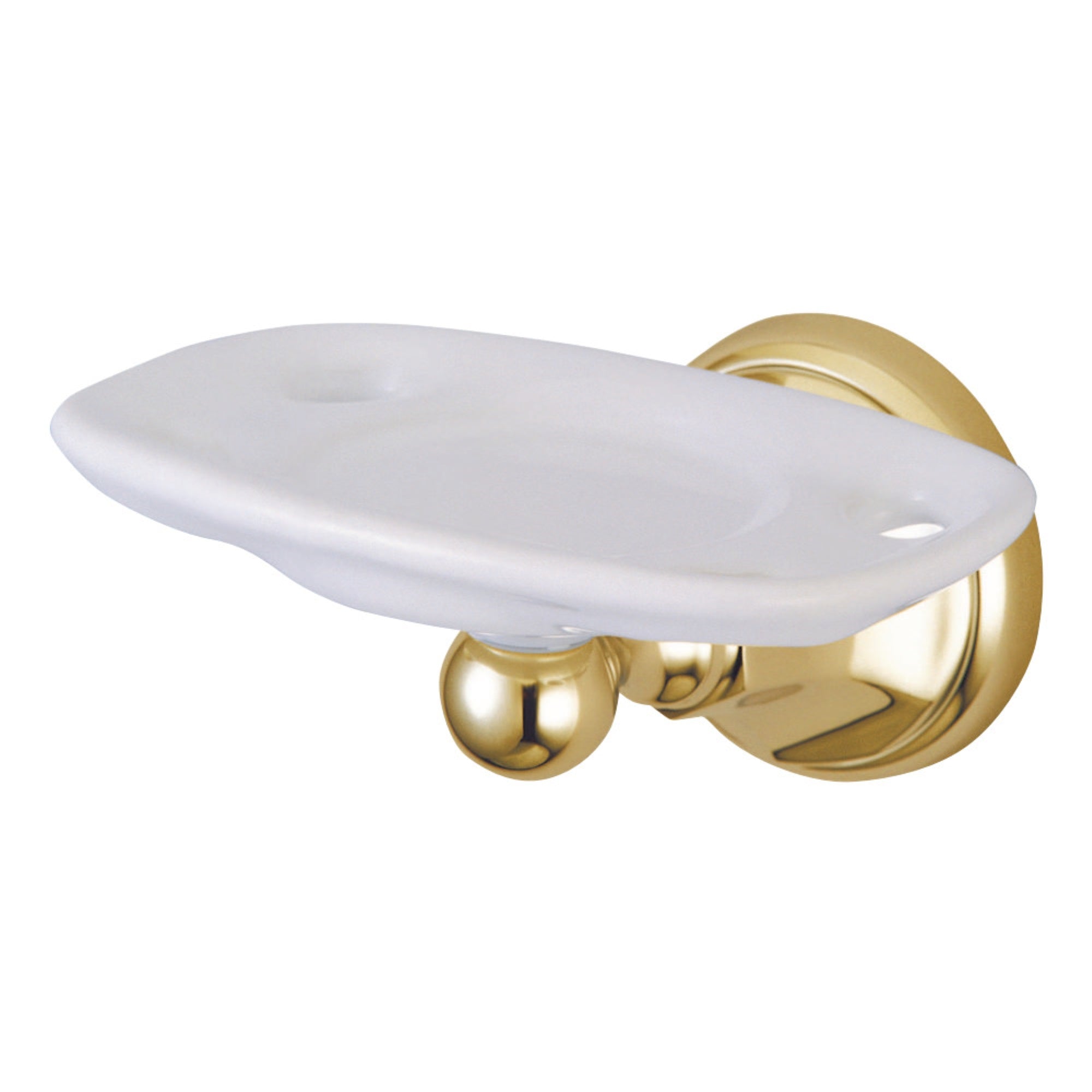Kingston Brass Ba4816Pb Metropolitan Toothbrush And Tumbler Holder, Polished Brass