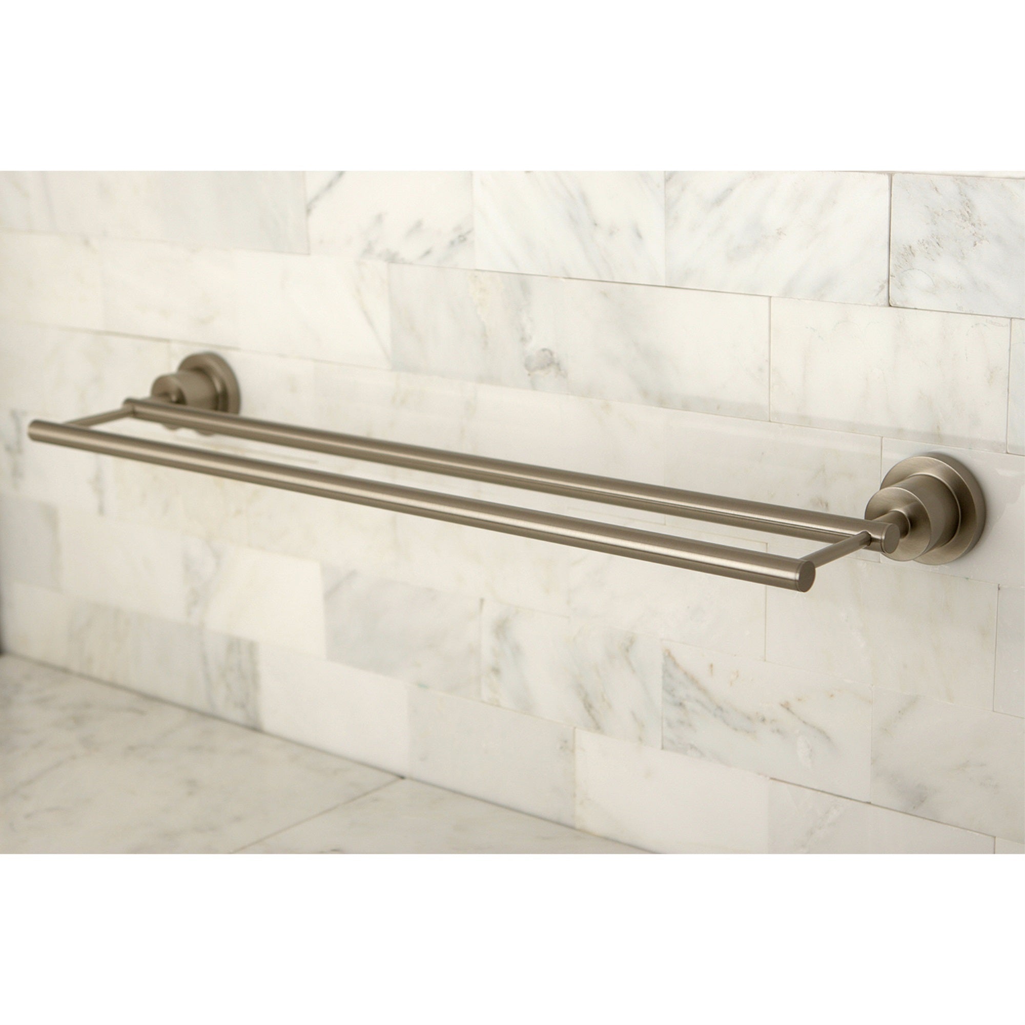 Kingston Brass BA8213SN Concord 24'' Dual Towel Bar  Brushed Nickel