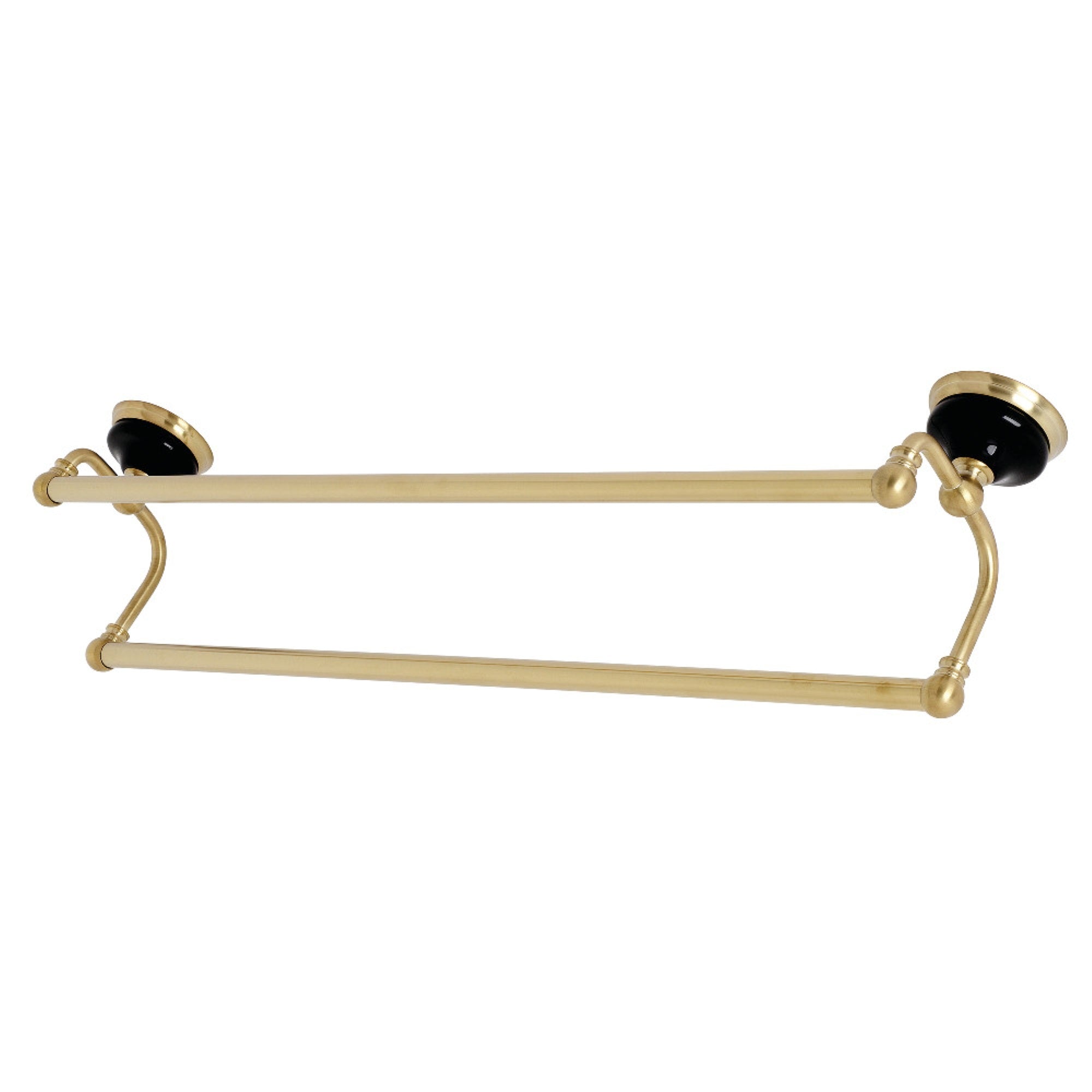 Kingston Brass Ba9113Bb Water Onyx 24 In. Dual Towel Bar, Brushed Brass
