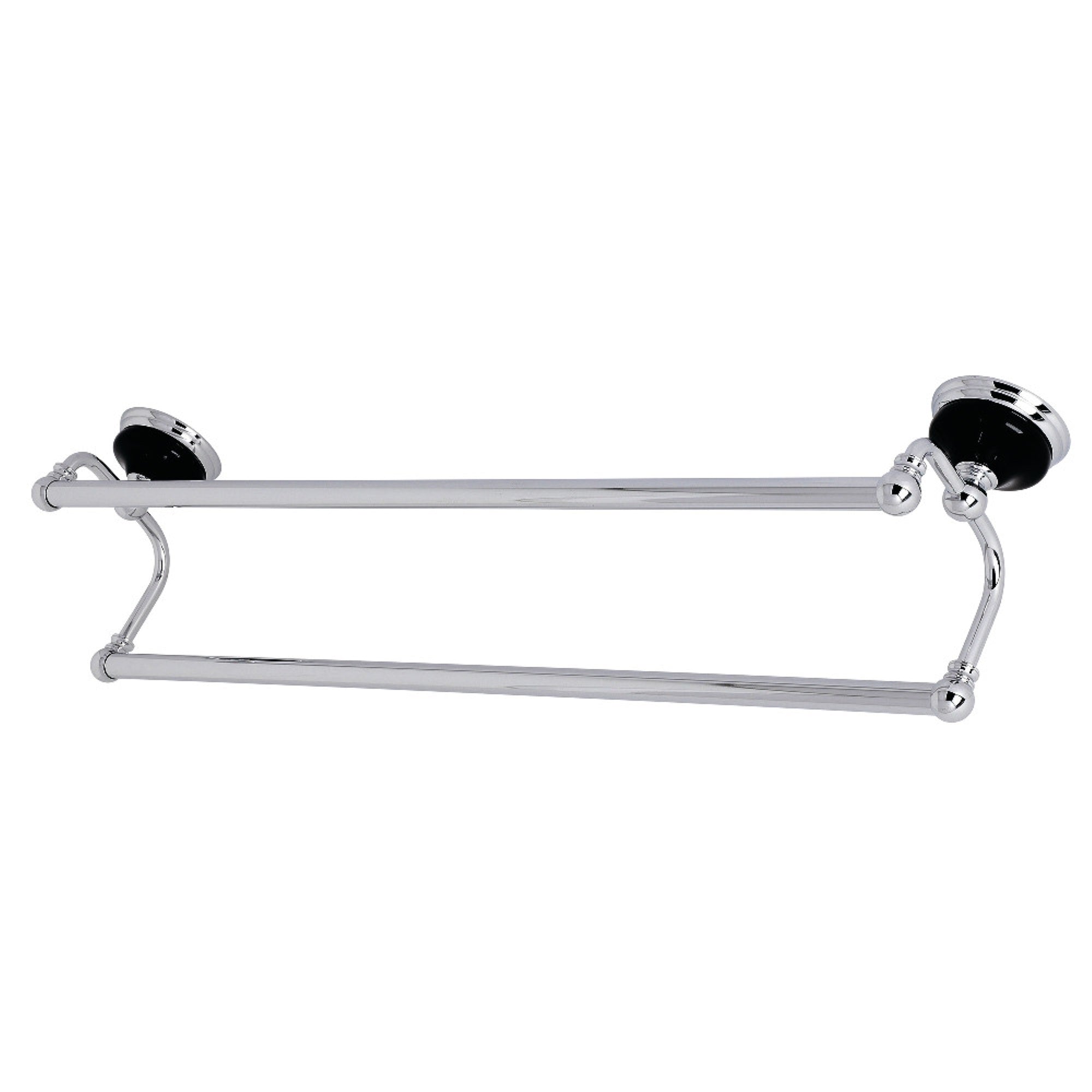 Kingston Brass Ba9113C Water Onyx 24 In. Dual Towel Bar, Polished Chrome