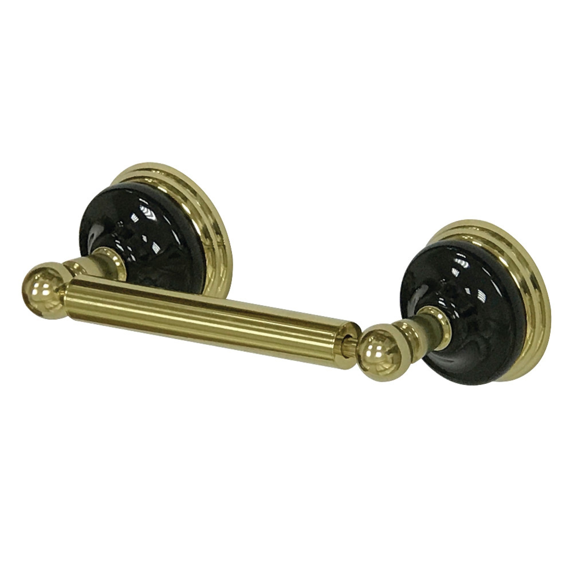 Kingston Brass Ba9118Pb Water Onyx Toilet Paper Holder, Polished Brass
