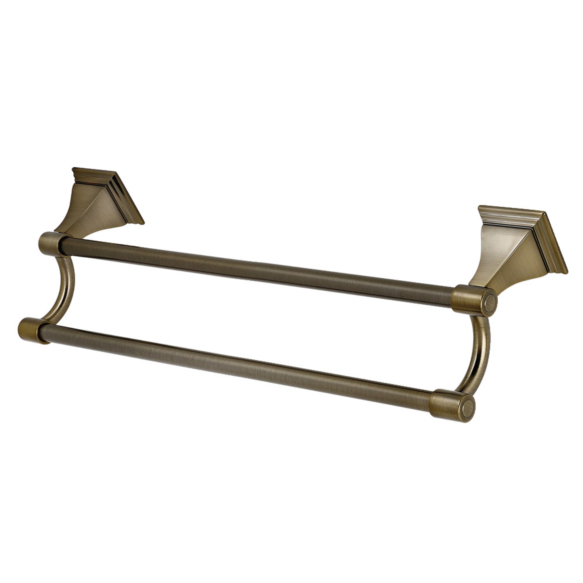 Kingston Brass Bah612318Ab Monarch 18-Inch Dual Towel Bar, Antique Brass