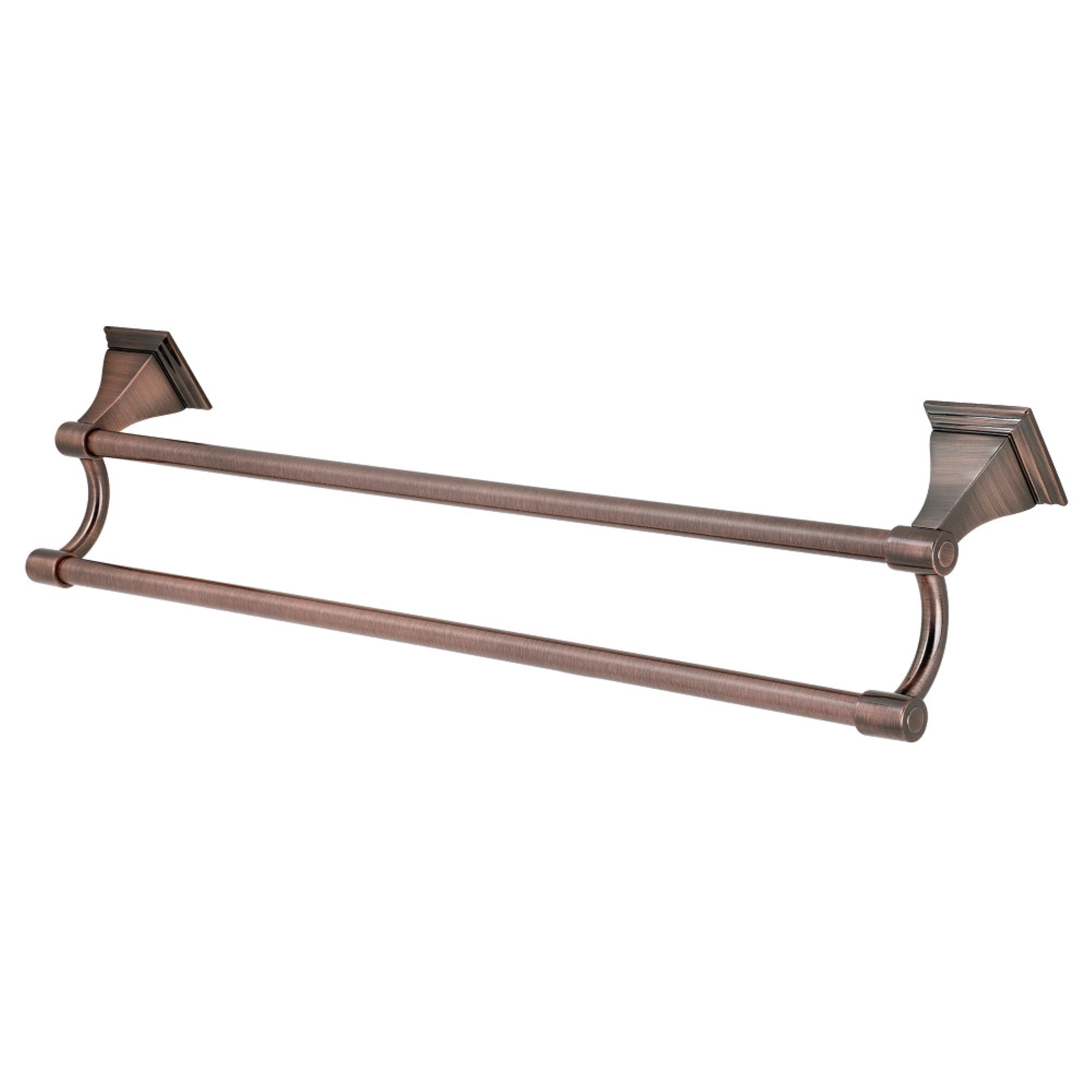 Kingston Brass Bah6123Ac Monarch 24-Inch Dual Towel Bar, Antique Copper