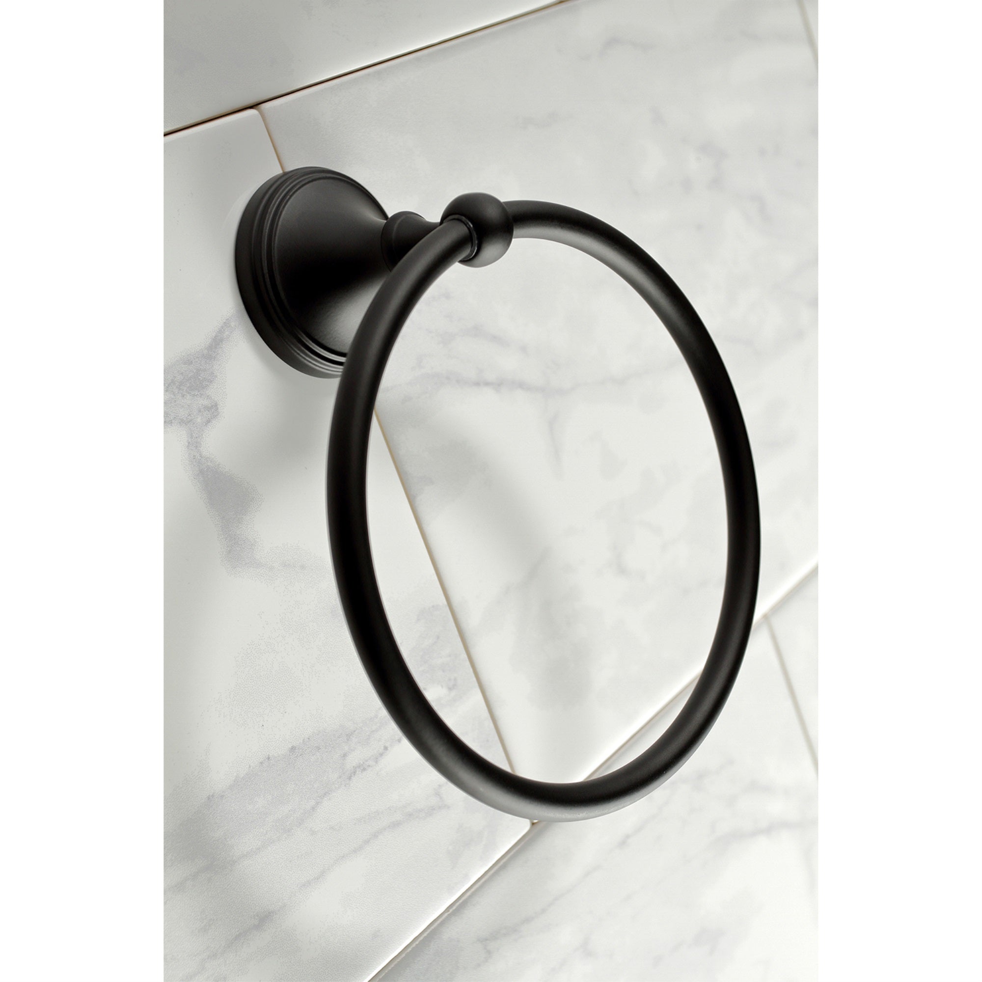 Kingston Brass BAHK1612478K 5-Piece Bathroom Hardware Combo  Black