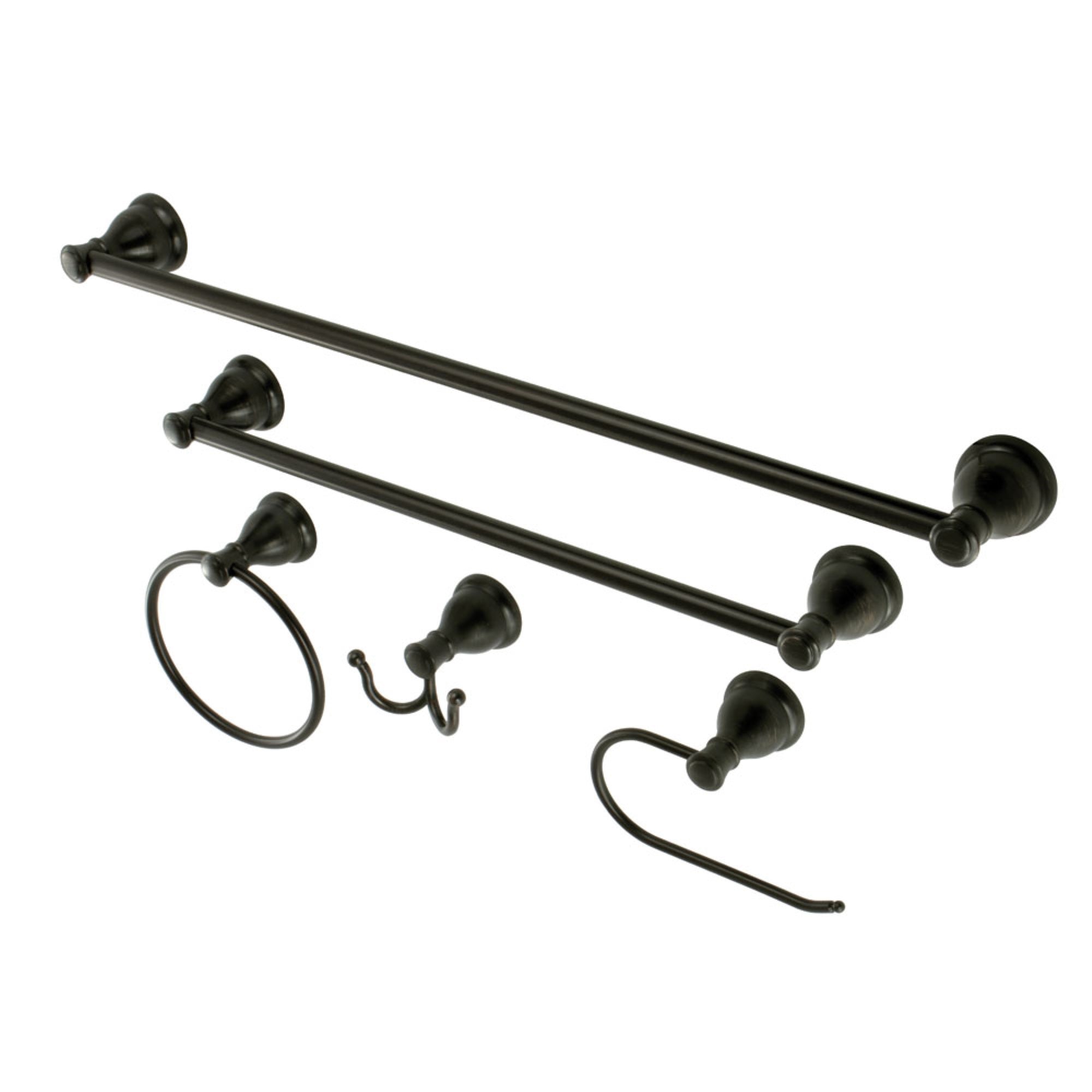 Kingston Brass Bahk5012478Orb 5-Piece Bathroom Accessory Set, Oil Rubbed Bronze