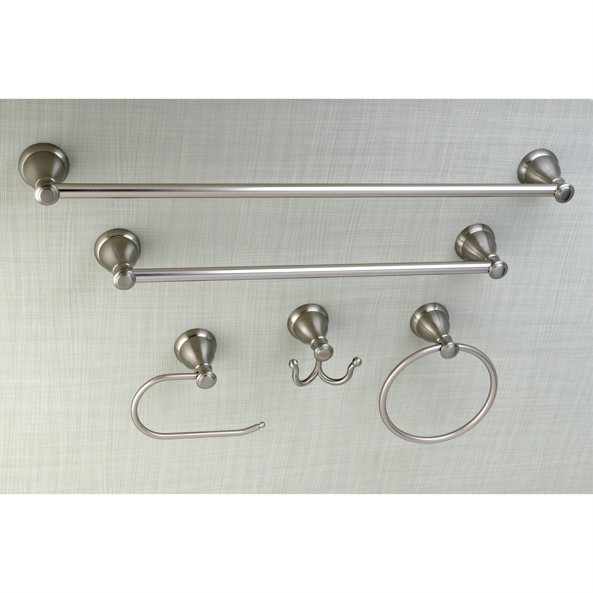 Kingston Brass BAHK5012478SN 5-Piece Bathroom Accessory Set  Brushed Nickel