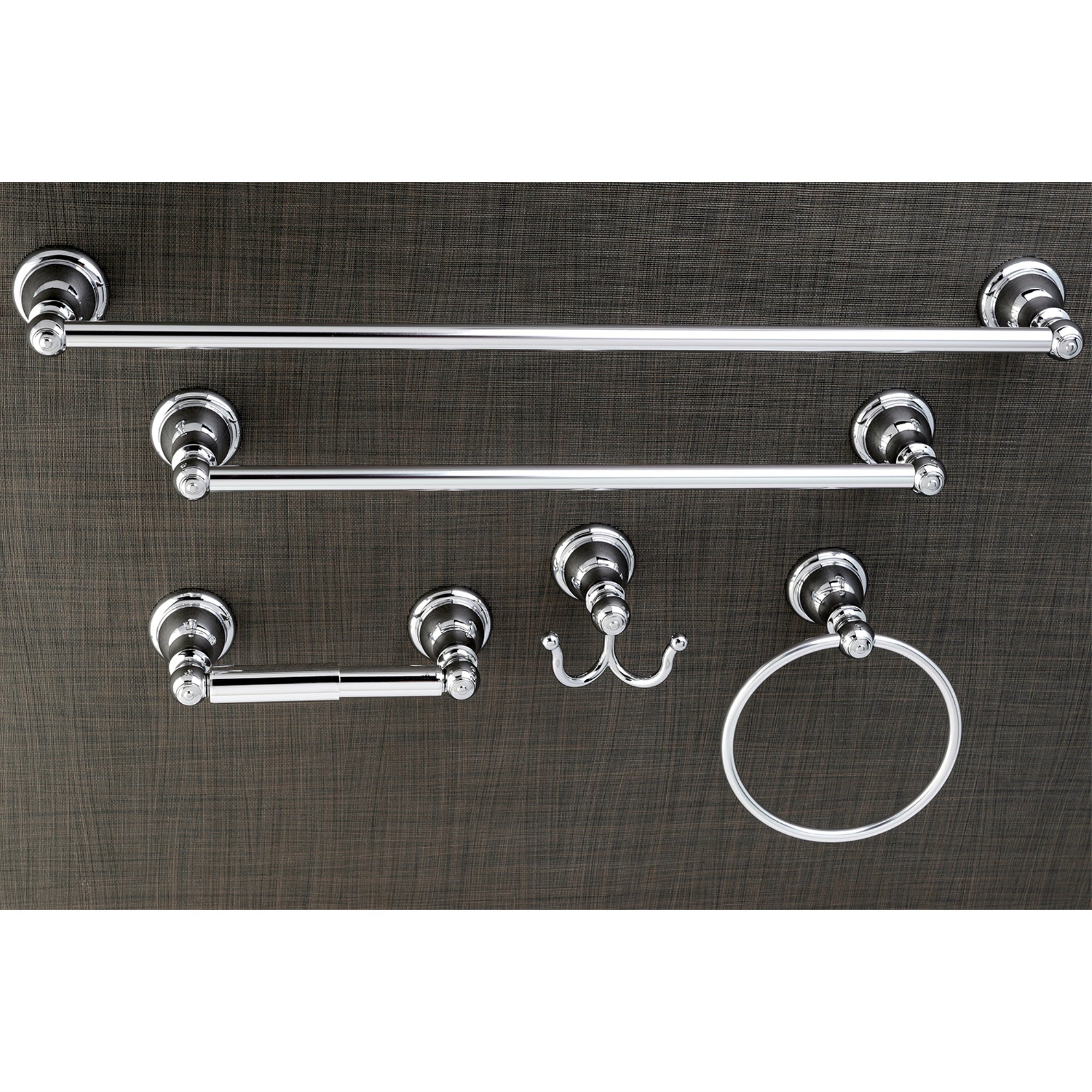 Kingston Brass BAHK5112478C 5-Piece Bathroom Accessory Set  Polished Chrome