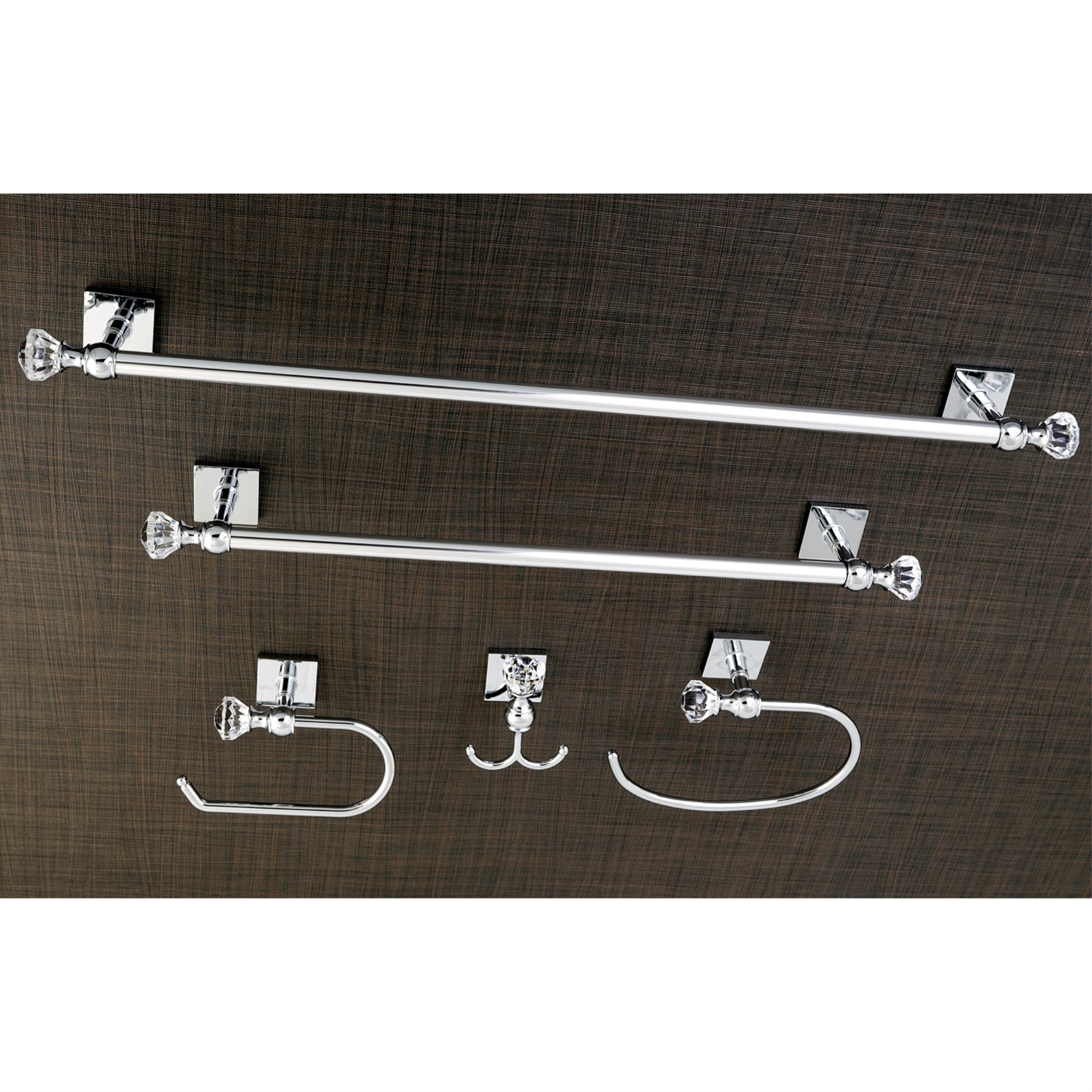 Kingston Brass BAHK70512478C 5-Piece Bathroom Accessory Combo  Polished Chrome