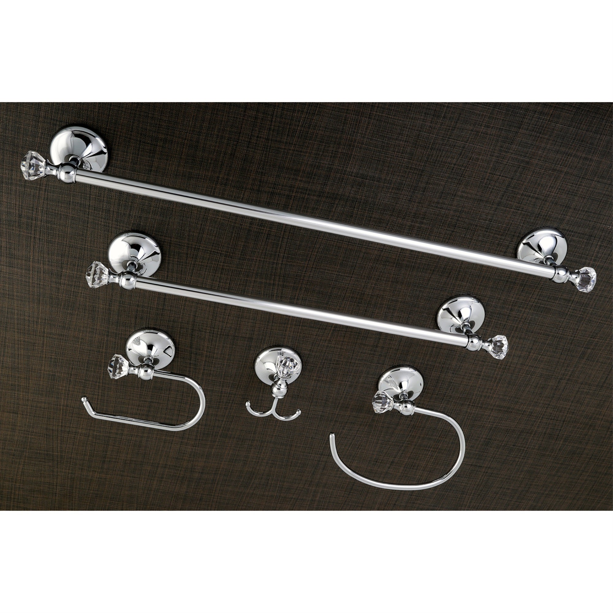 Kingston Brass BAHK71512478C 5-Piece Bathroom Accessory Combo  Polished Chrome