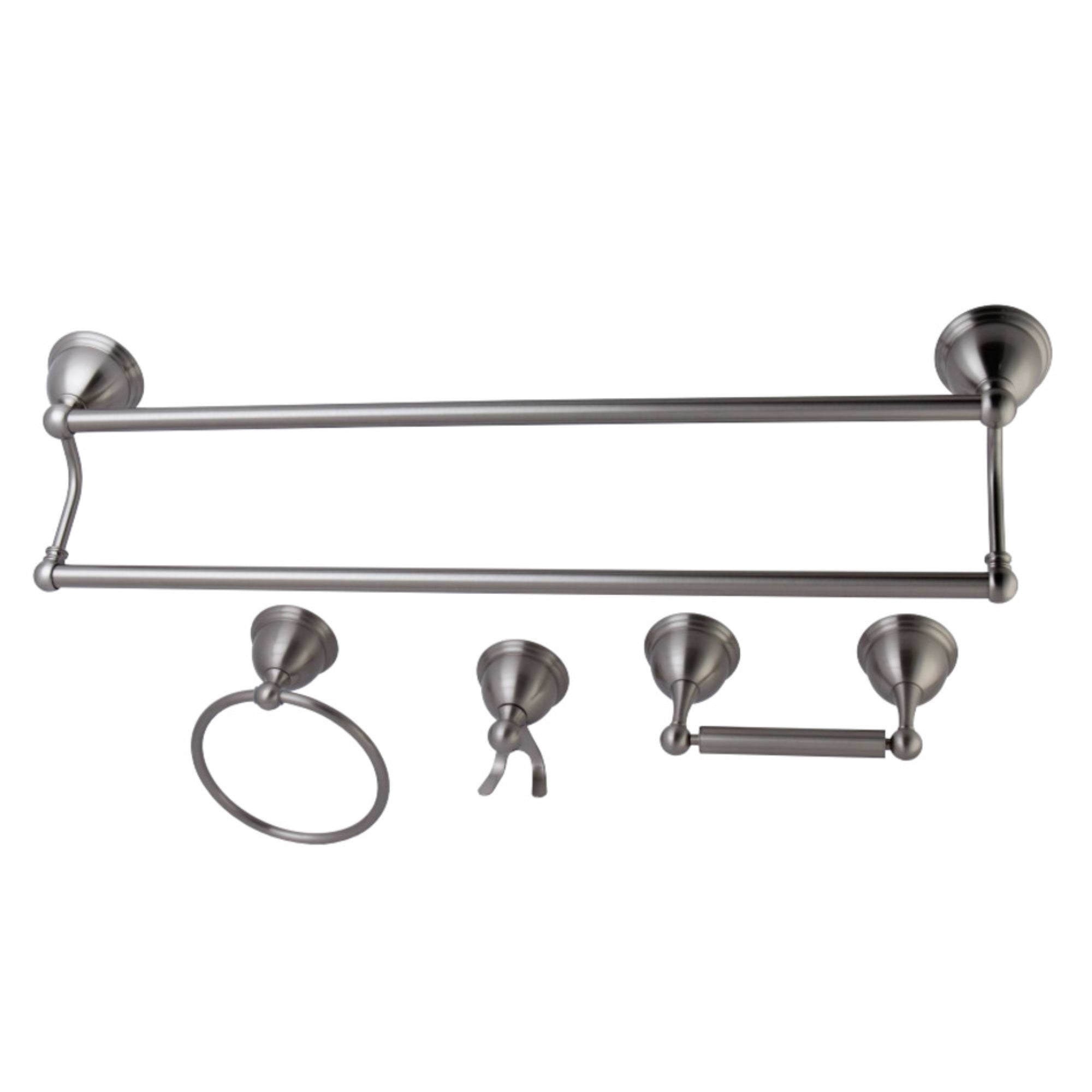Kingston Brass Bak3963478Sn Restoration 4-Piece Bathroom Hardware, Brushed Nickel