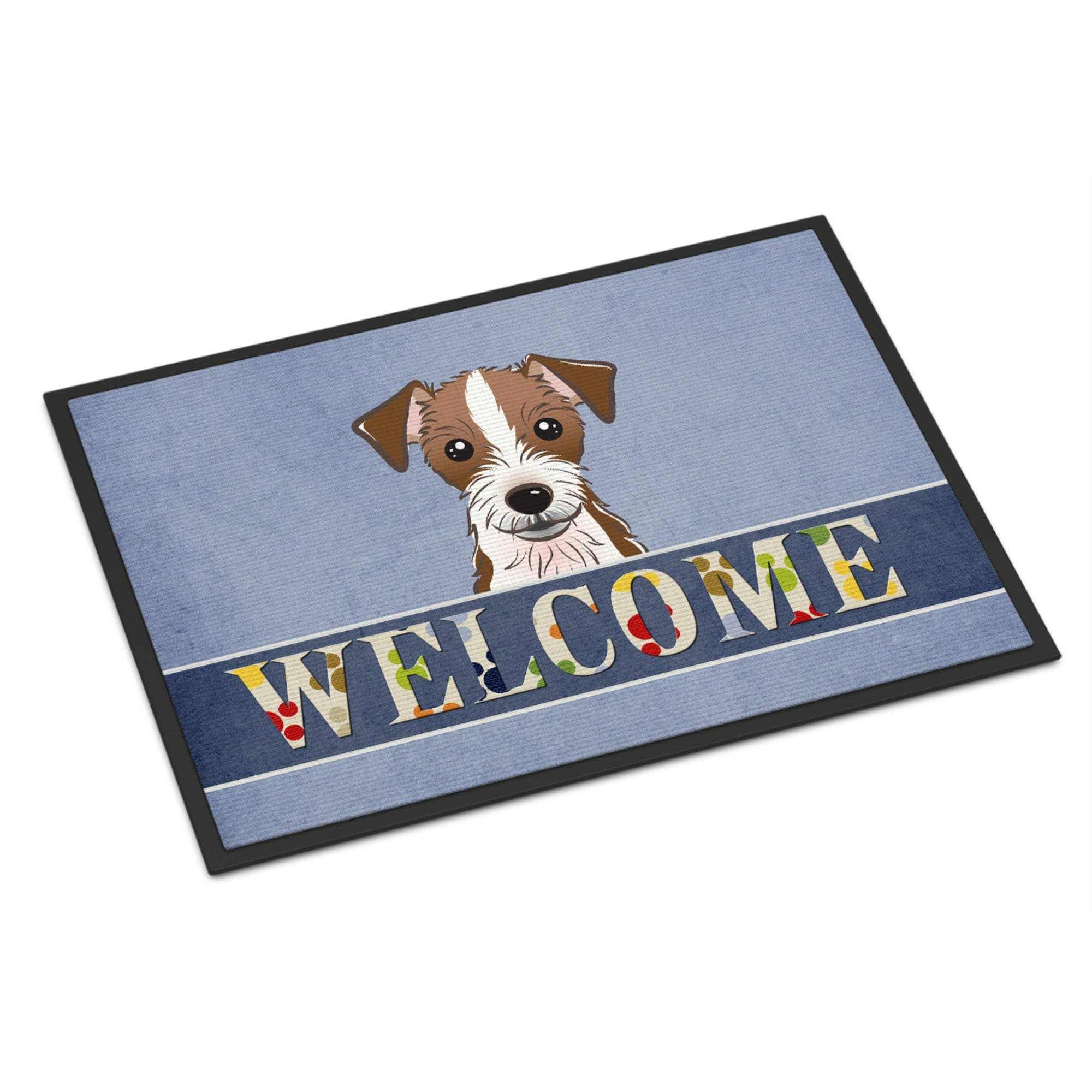 'Caroline'S Treasures Bb1388Mat Jack Russell Terrier Welcome Indoor Or Outdoor Mat, 18 X 27'''', Multicolor''