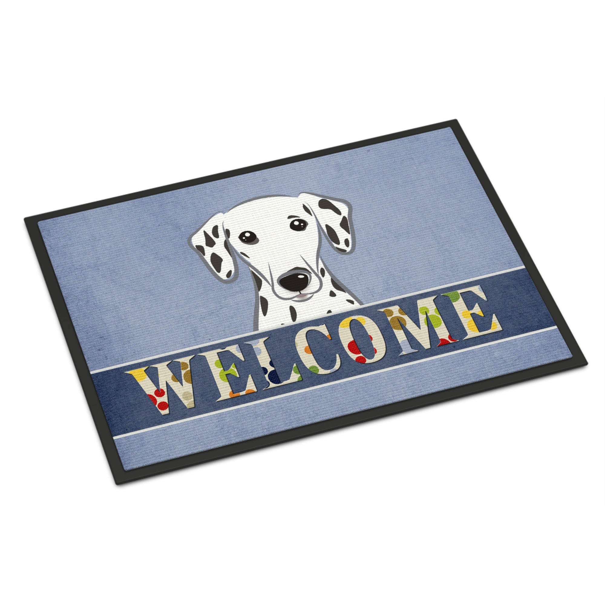 'Caroline'S Treasures Bb1396Mat Dalmatian Welcome Indoor Or Outdoor Mat, 18 X 27'''', Multicolor''