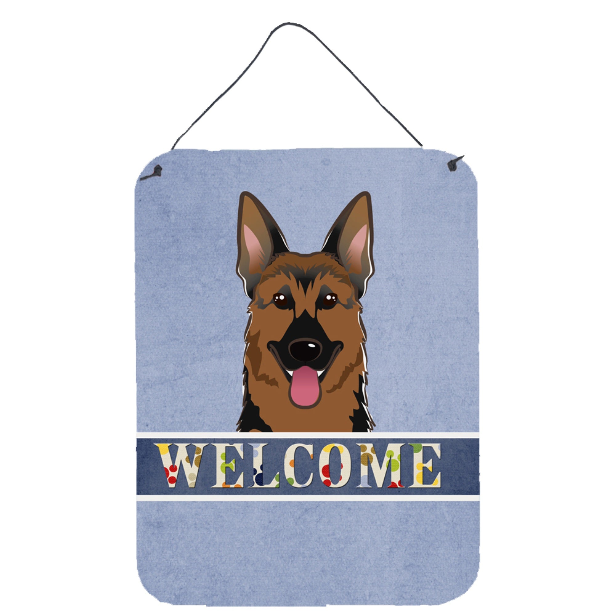 'Caroline'S Treasures Bb1397Ds1216 German Shepherd Welcome Wall Or Door Hanging Prints, 16 X 12'''', Multicolor''