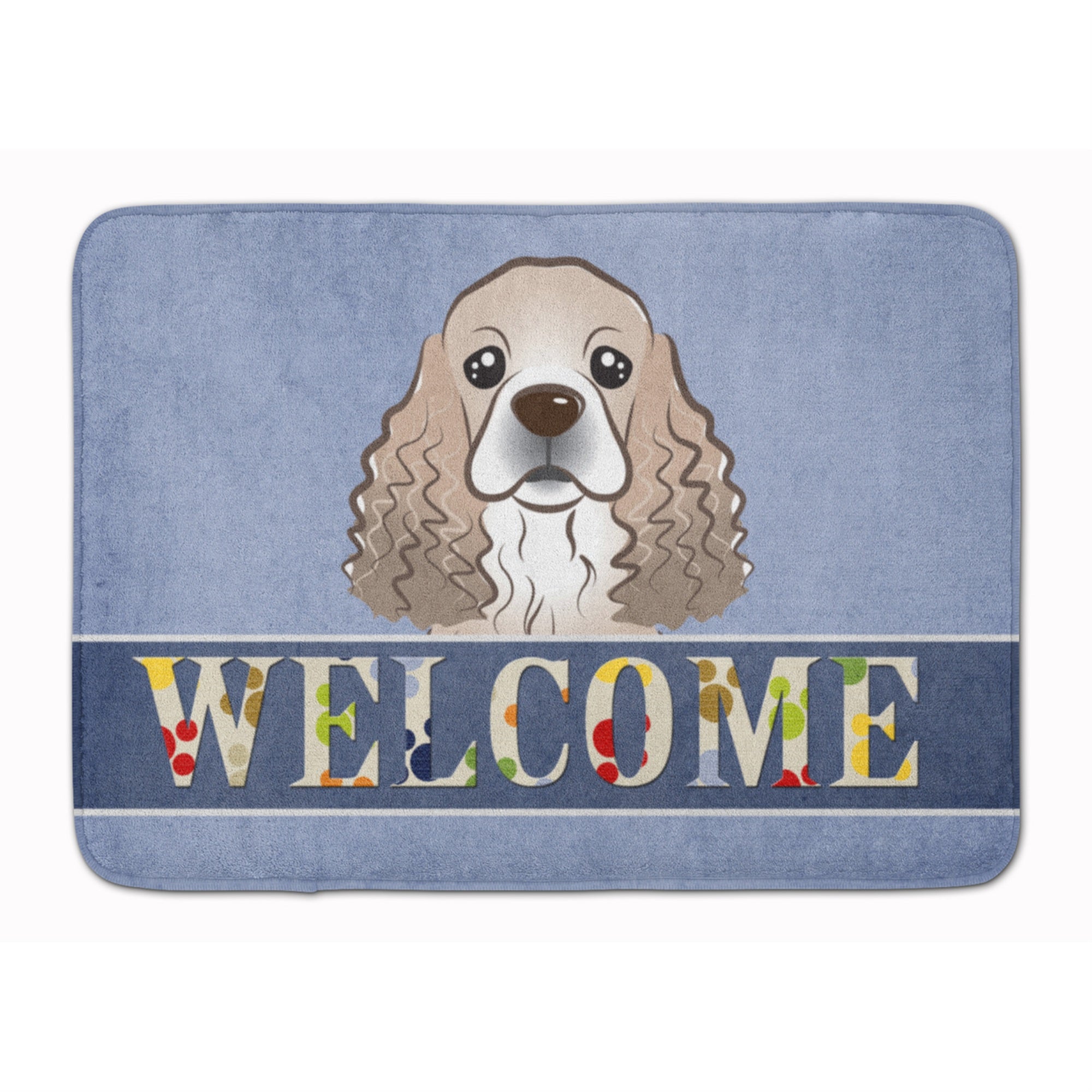 'Caroline'S Treasures Cocker Spaniel Welcome Floor Mat, 19'''' X 27'''', Multicolor''