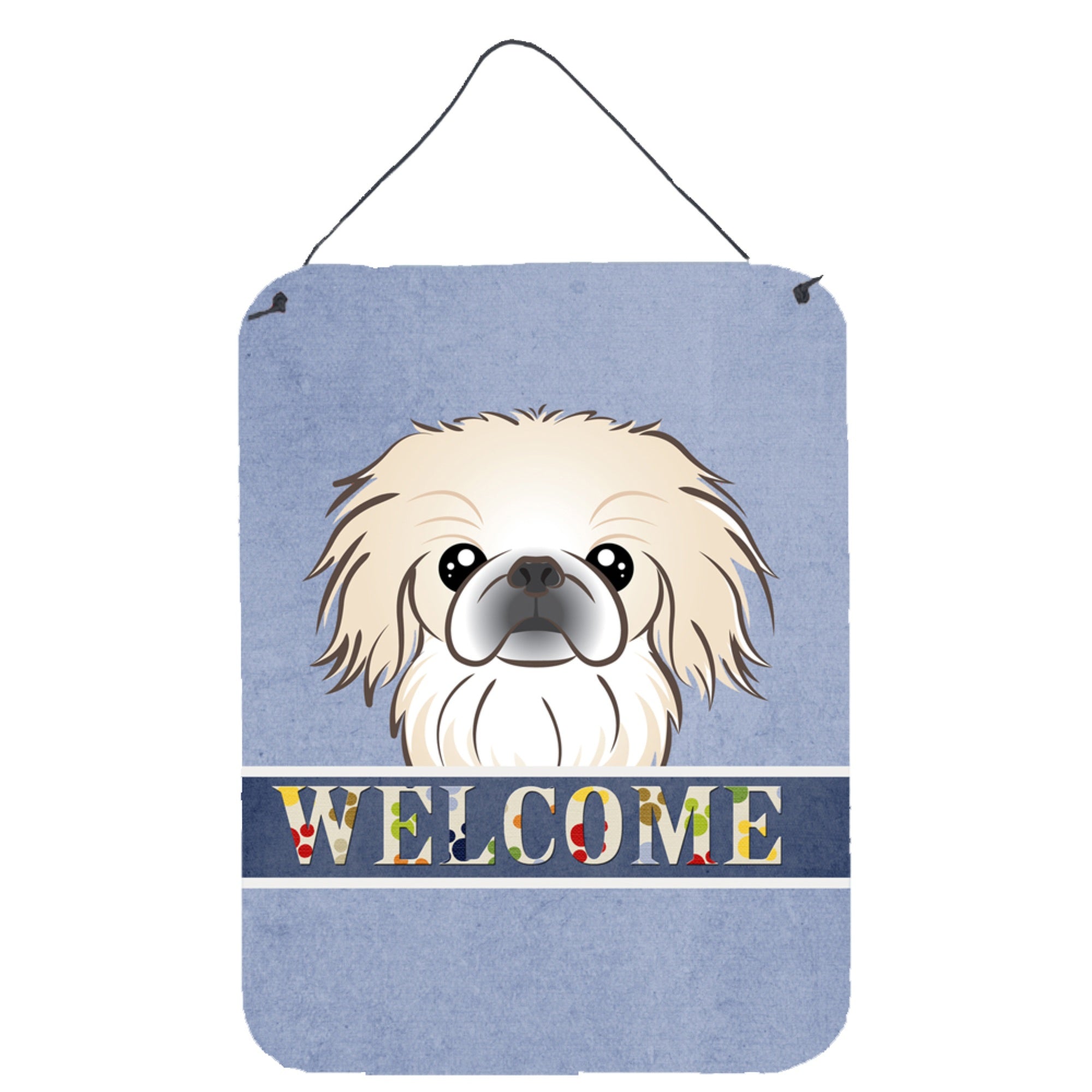 'Caroline'S Treasures Bb1407Ds1216 Pekingese Welcome Wall Or Door Hanging Prints, 16 X 12'''', Multicolor''